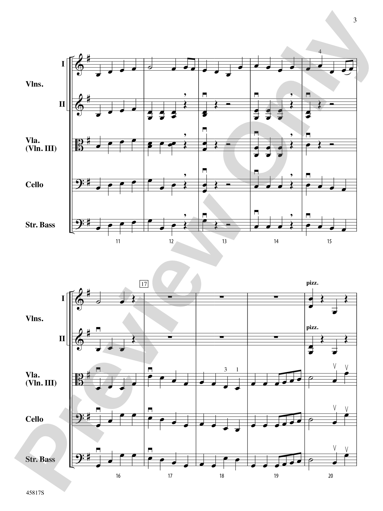 The Girl I Left Behind Me: String Orchestra Conductor Score & Parts