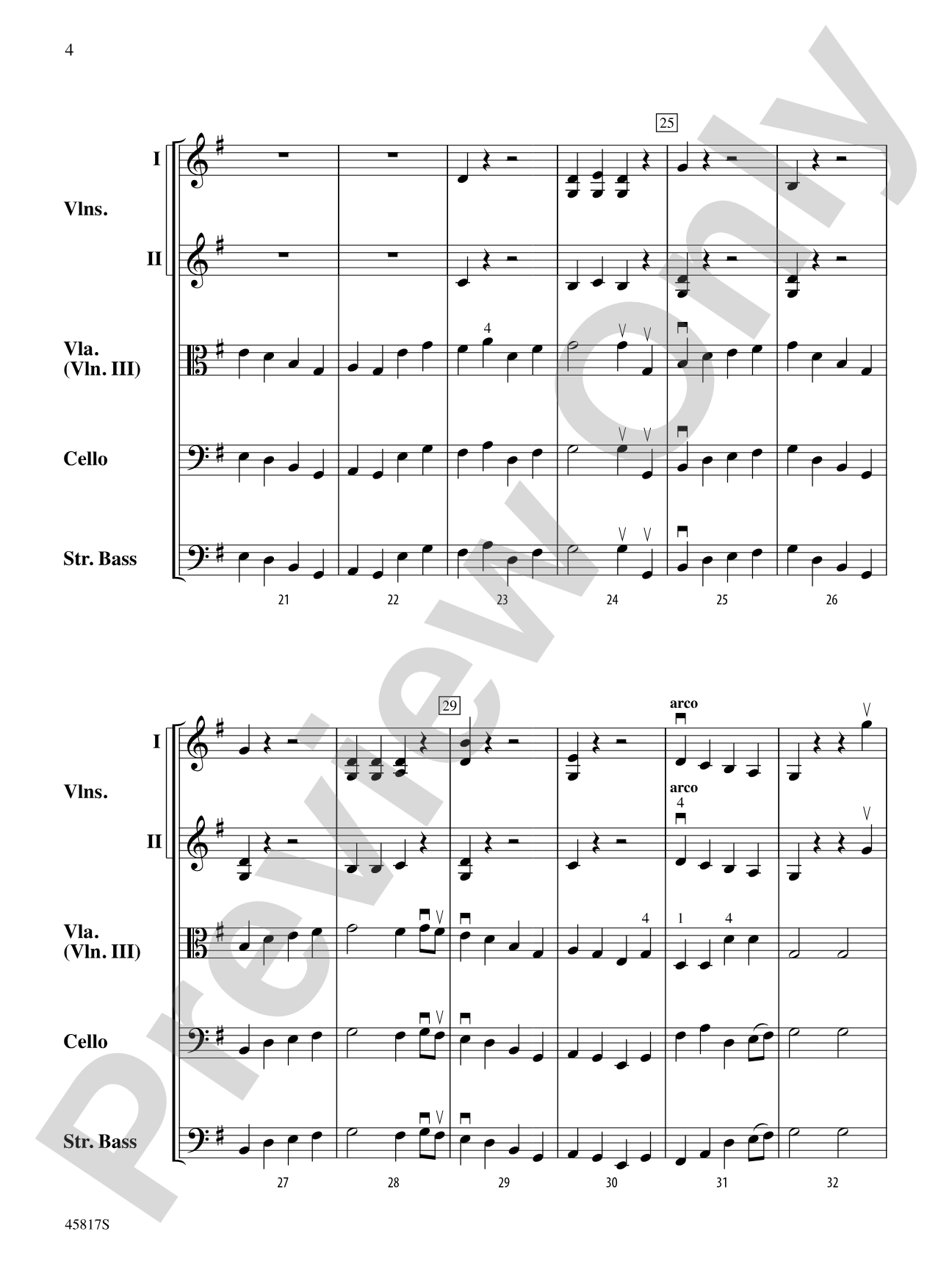 The Girl I Left Behind Me: String Orchestra Conductor Score & Parts