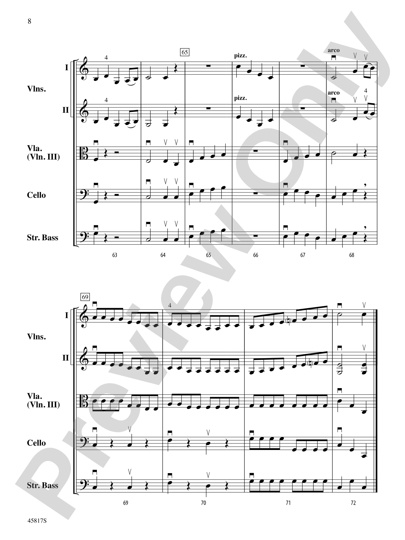 The Girl I Left Behind Me: String Orchestra Conductor Score & Parts