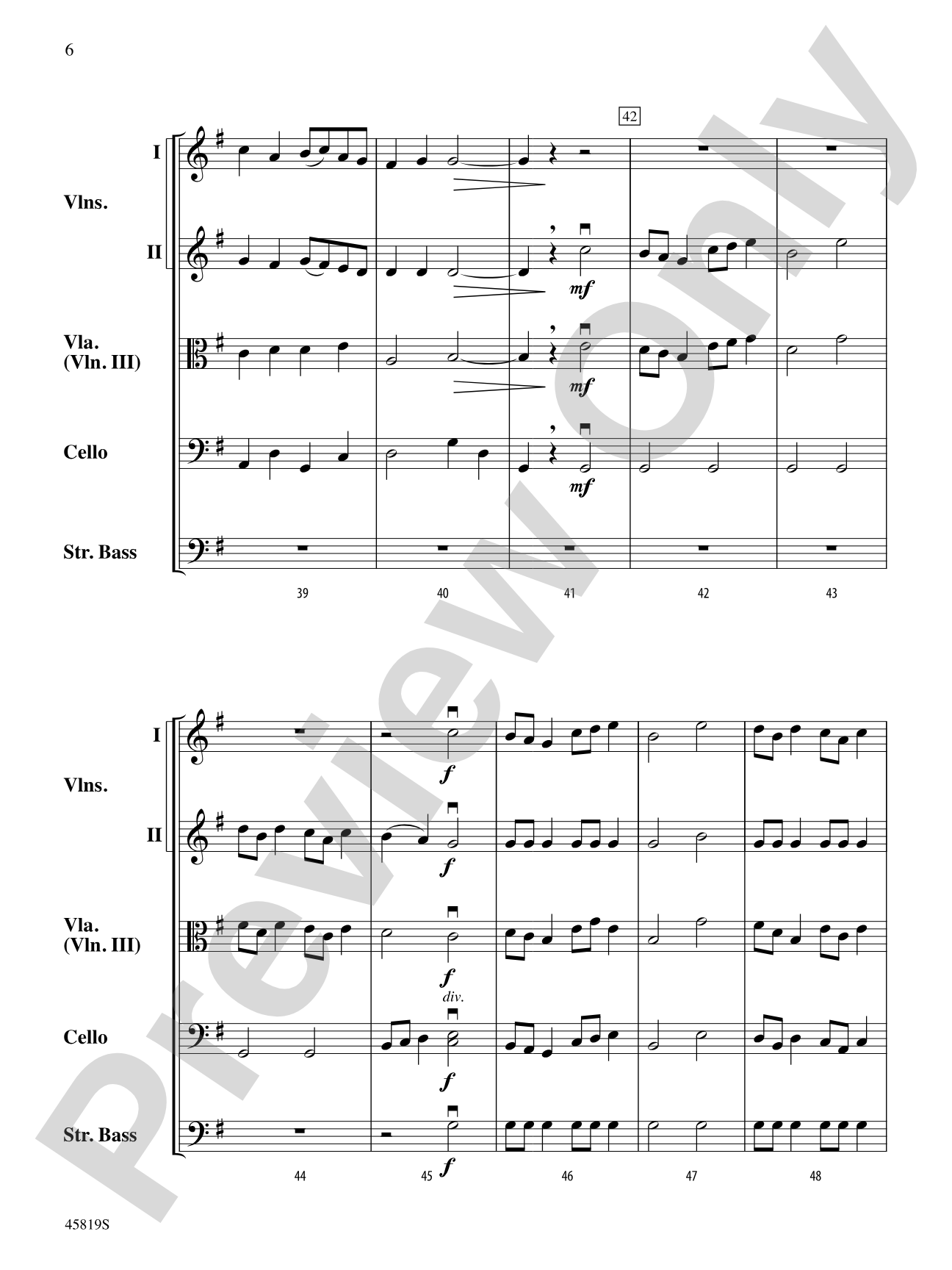 Gavotte: String Orchestra Conductor Score & Parts