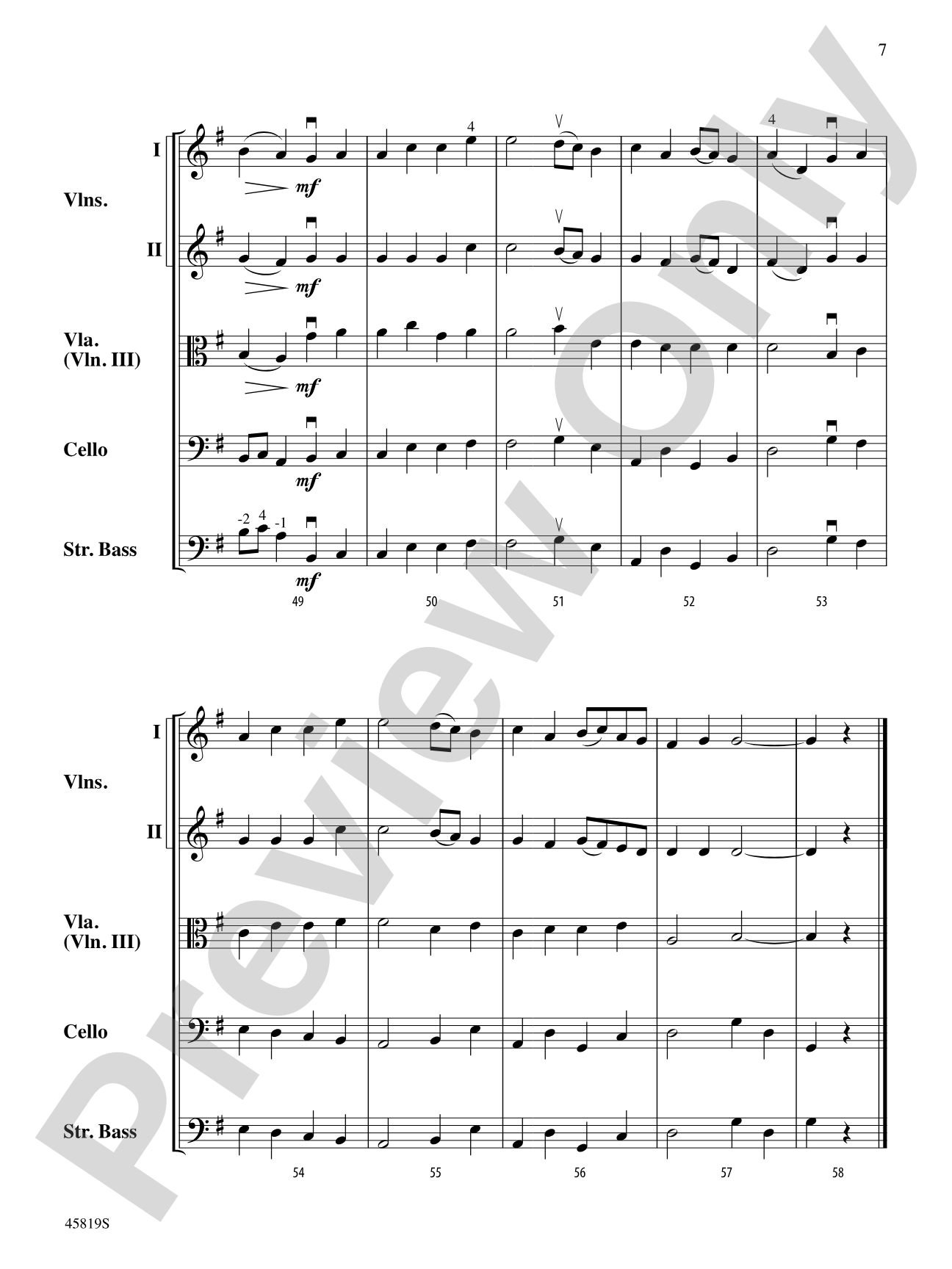 Gavotte: String Orchestra Conductor Score & Parts