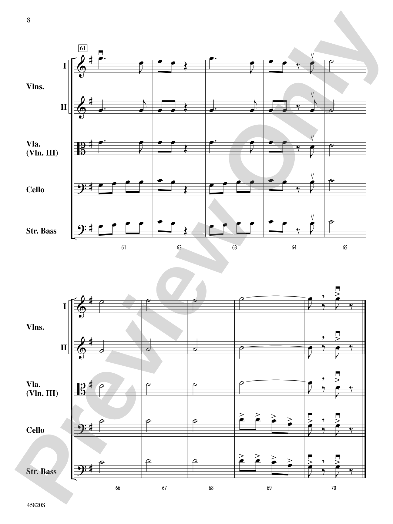 Christmas in a Minute and a Half: String Orchestra Conductor Score & Parts