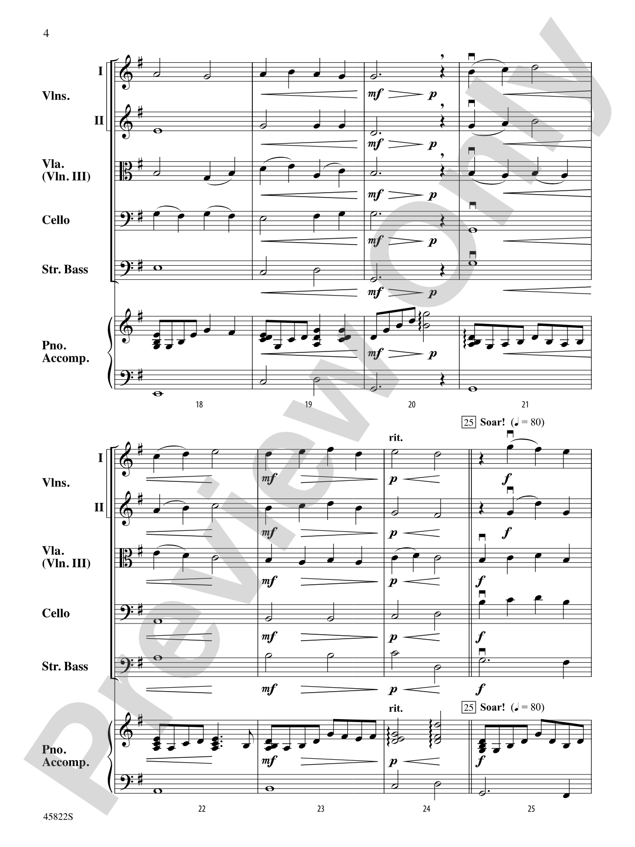 In the Bleak Midwinter: String Orchestra Conductor Score & Parts