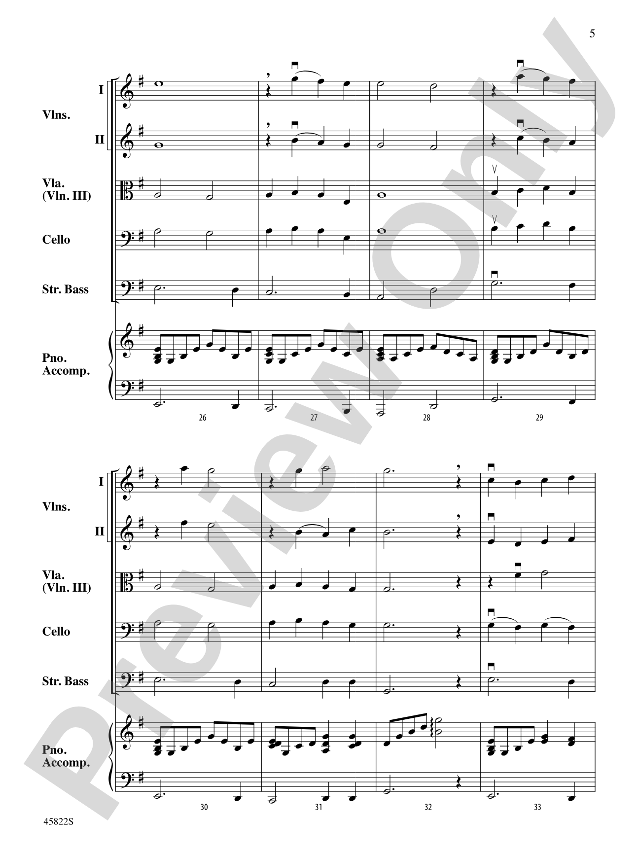 In the Bleak Midwinter: String Orchestra Conductor Score & Parts