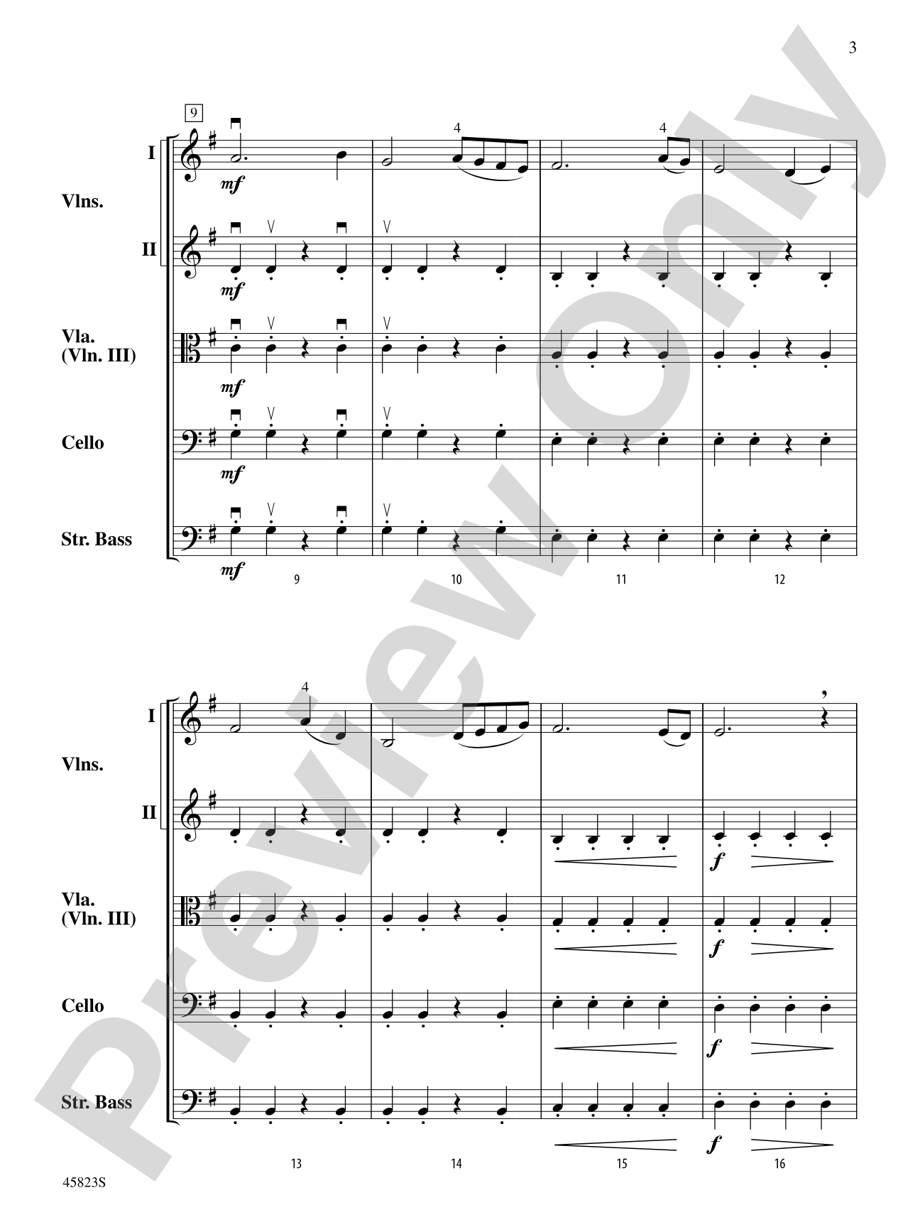 Dayspring: String Orchestra Conductor Score & Parts