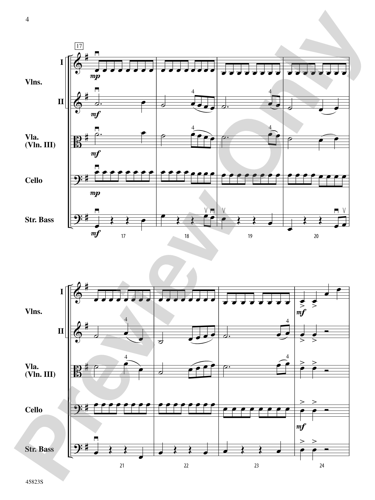 Dayspring: String Orchestra Conductor Score & Parts