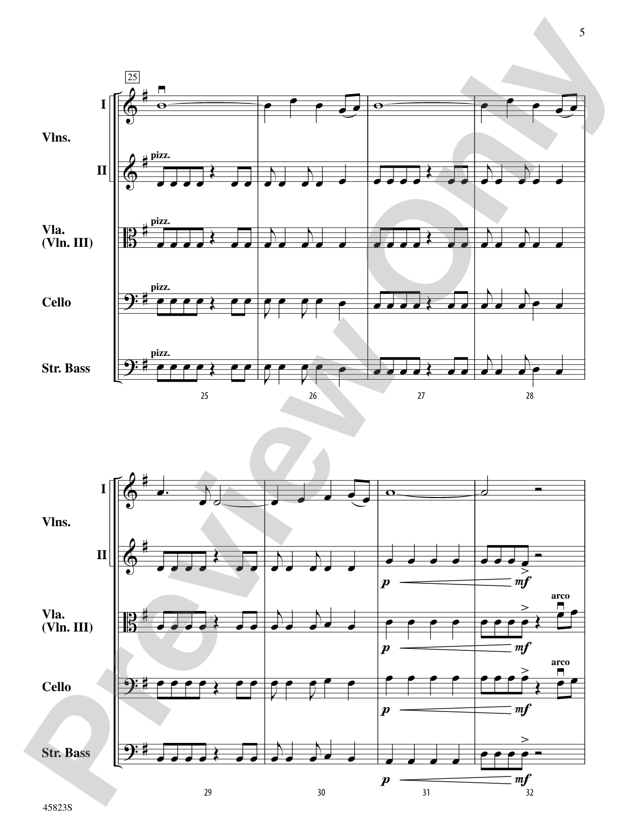 Dayspring: String Orchestra Conductor Score & Parts