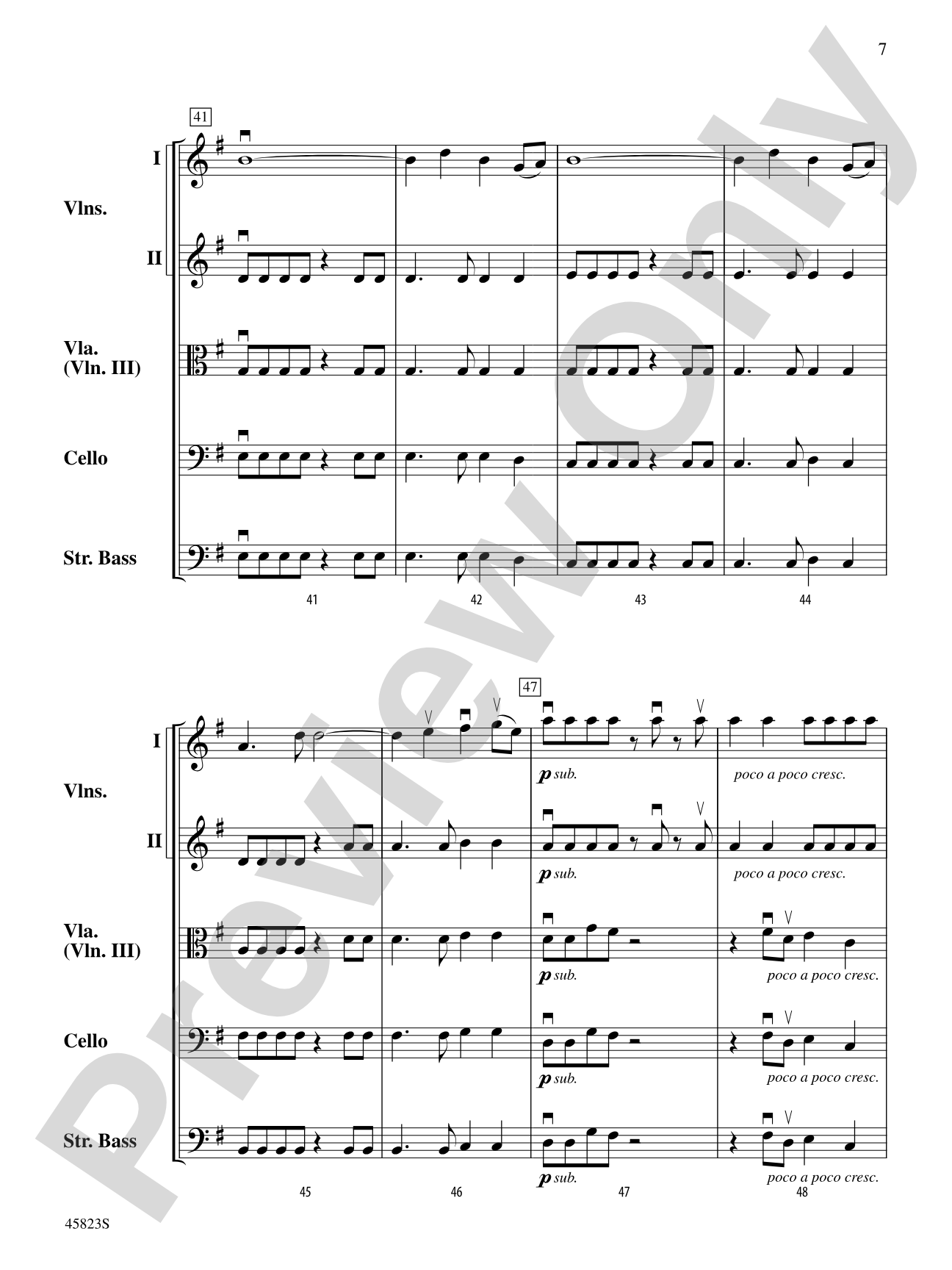 Dayspring: String Orchestra Conductor Score & Parts