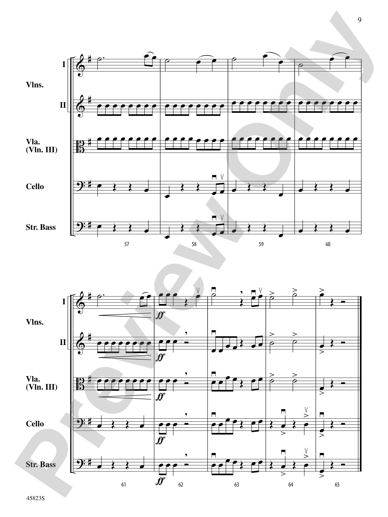 Dayspring: String Orchestra Conductor Score & Parts