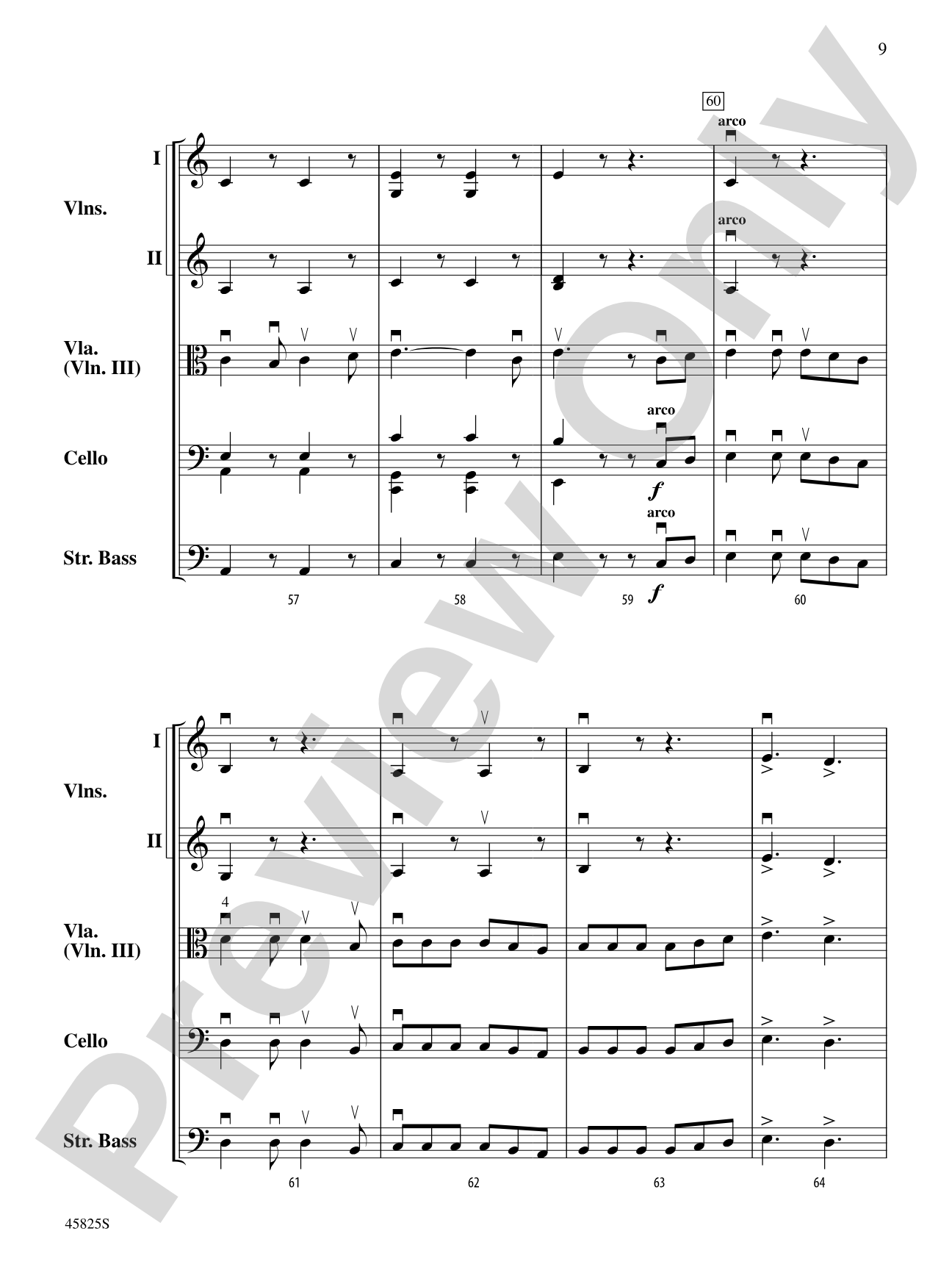 When Johnny Comes Marching Home: String Orchestra Conductor Score & Parts