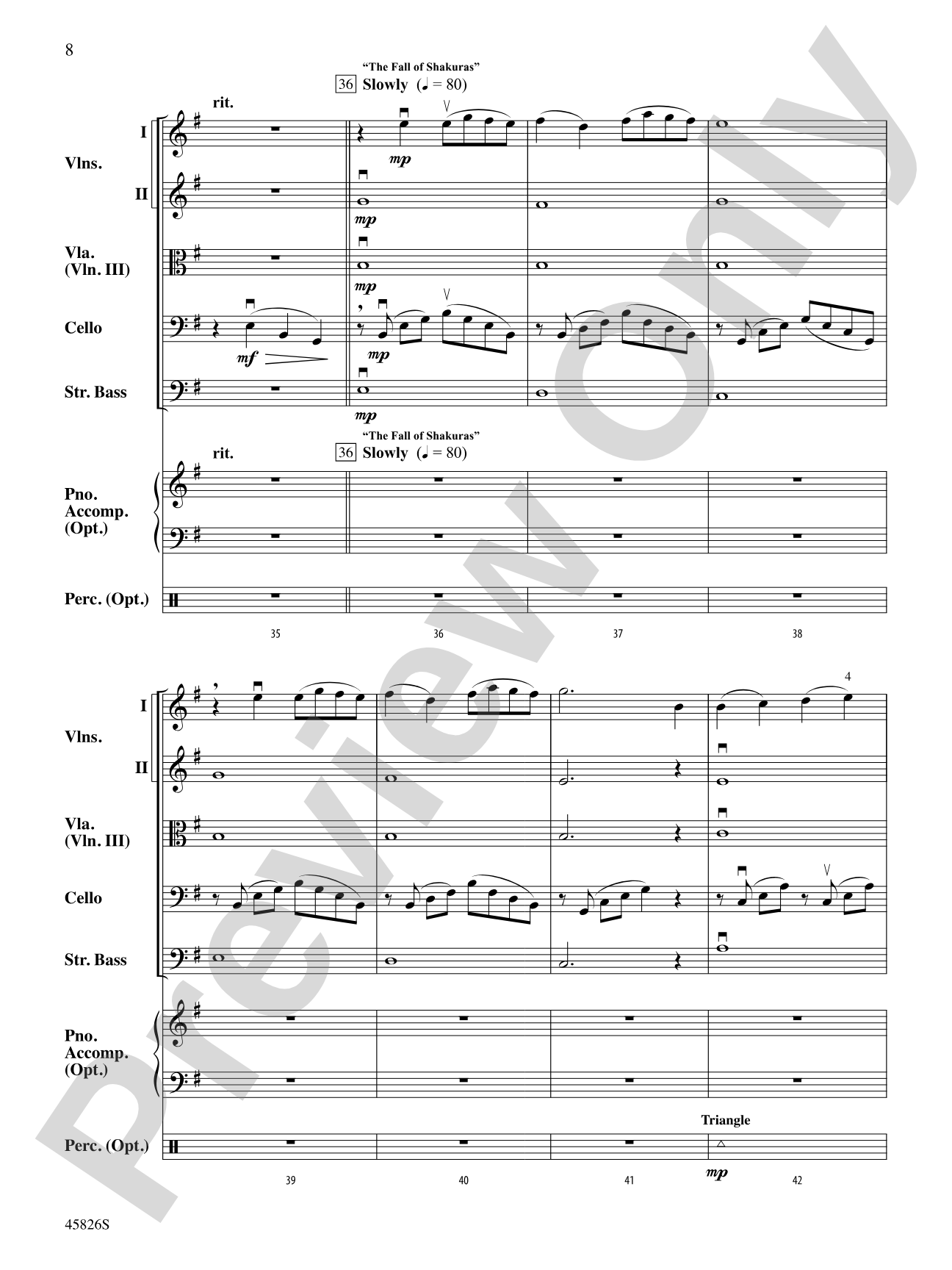 StarCraft II: Legacy of the Void, Selections from: String Orchestra Conductor Score & Parts