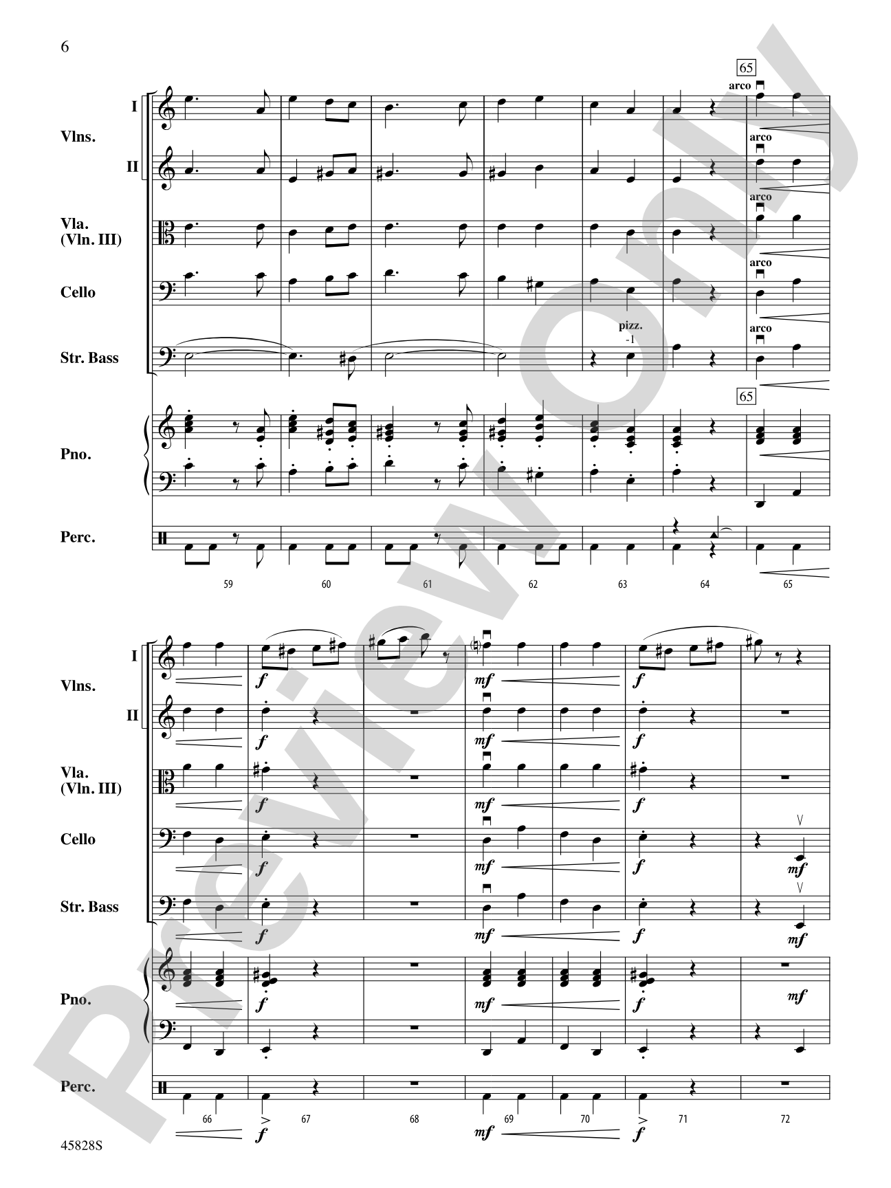 Korobushka: String Orchestra Conductor Score & Parts