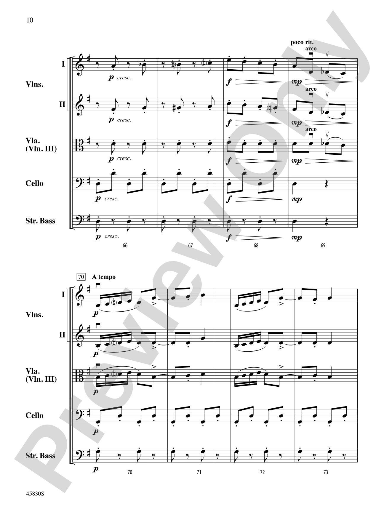 Spinning Song: String Orchestra Conductor Score & Parts
