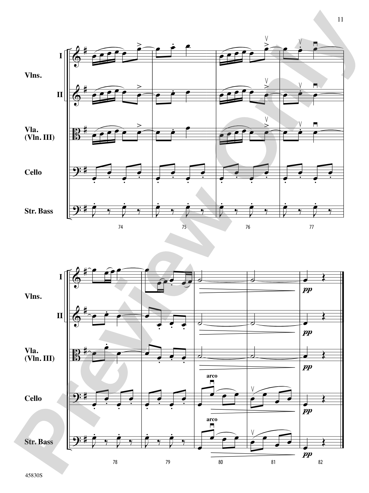 Spinning Song: String Orchestra Conductor Score & Parts