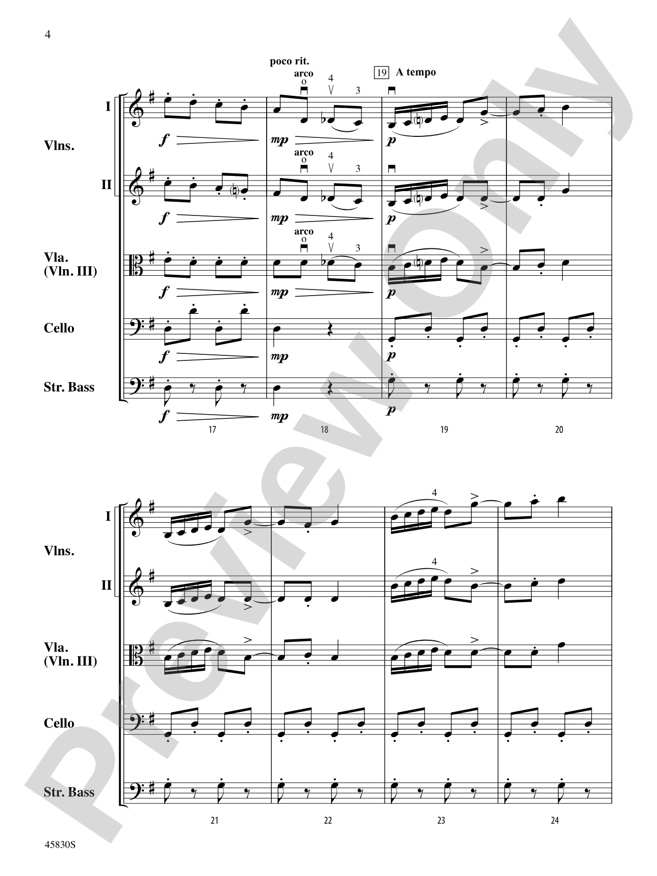 Spinning Song: String Orchestra Conductor Score & Parts
