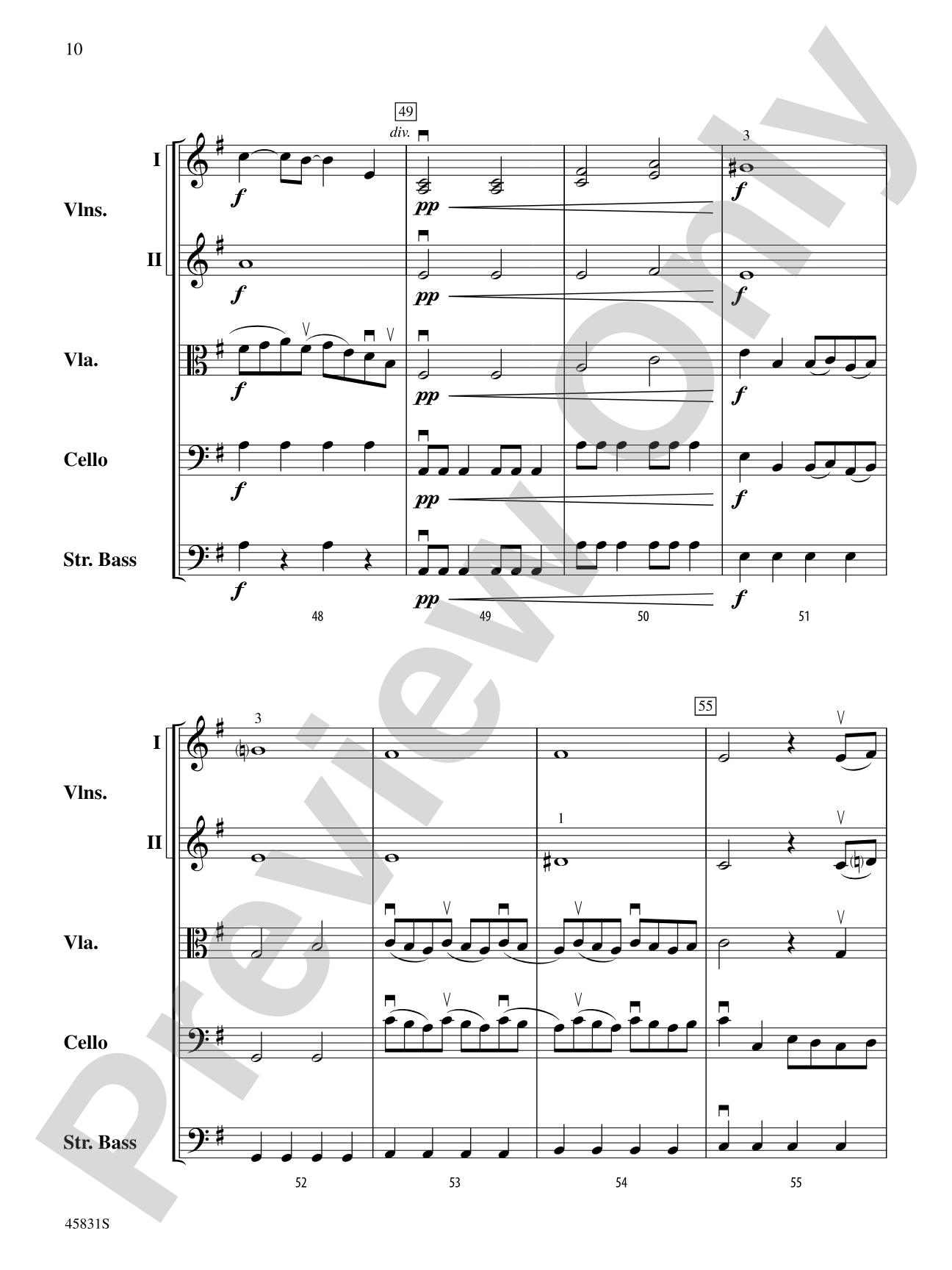 Secret World: String Orchestra Conductor Score & Parts