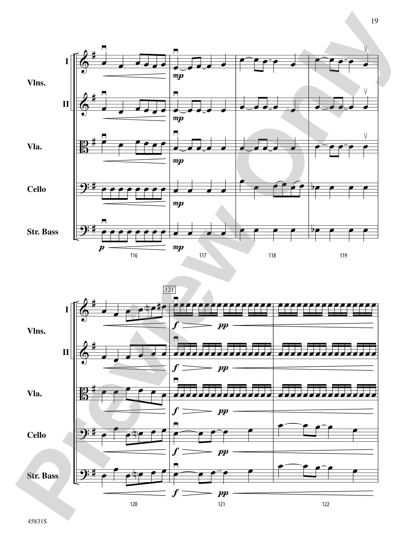 Secret World: String Orchestra Conductor Score & Parts