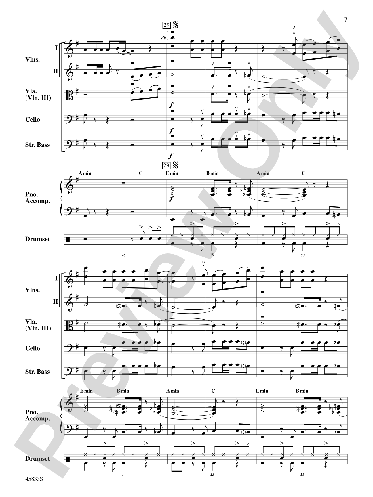 Cake by the Ocean: String Orchestra Conductor Score & Parts