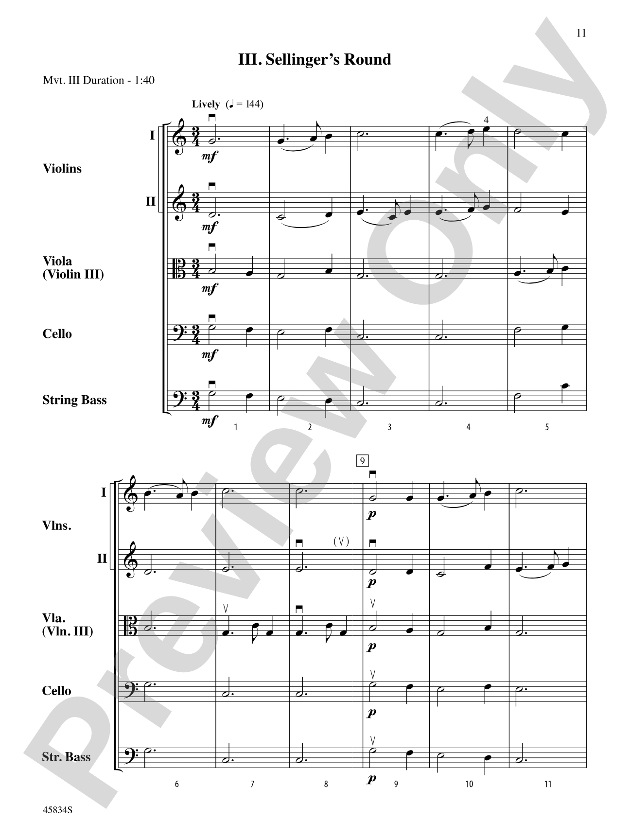William Byrd Suite: String Orchestra Conductor Score & Parts