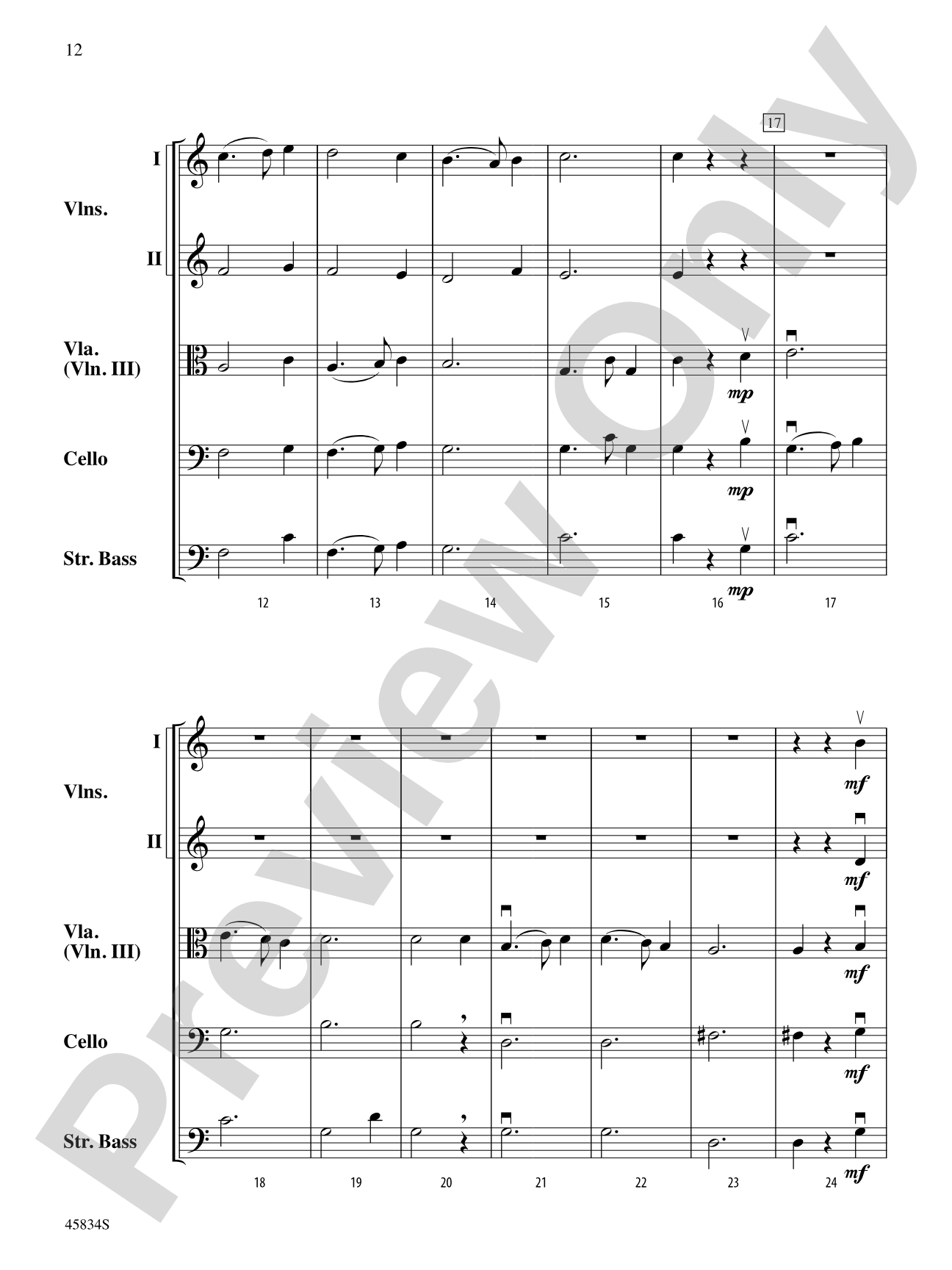William Byrd Suite: String Orchestra Conductor Score & Parts