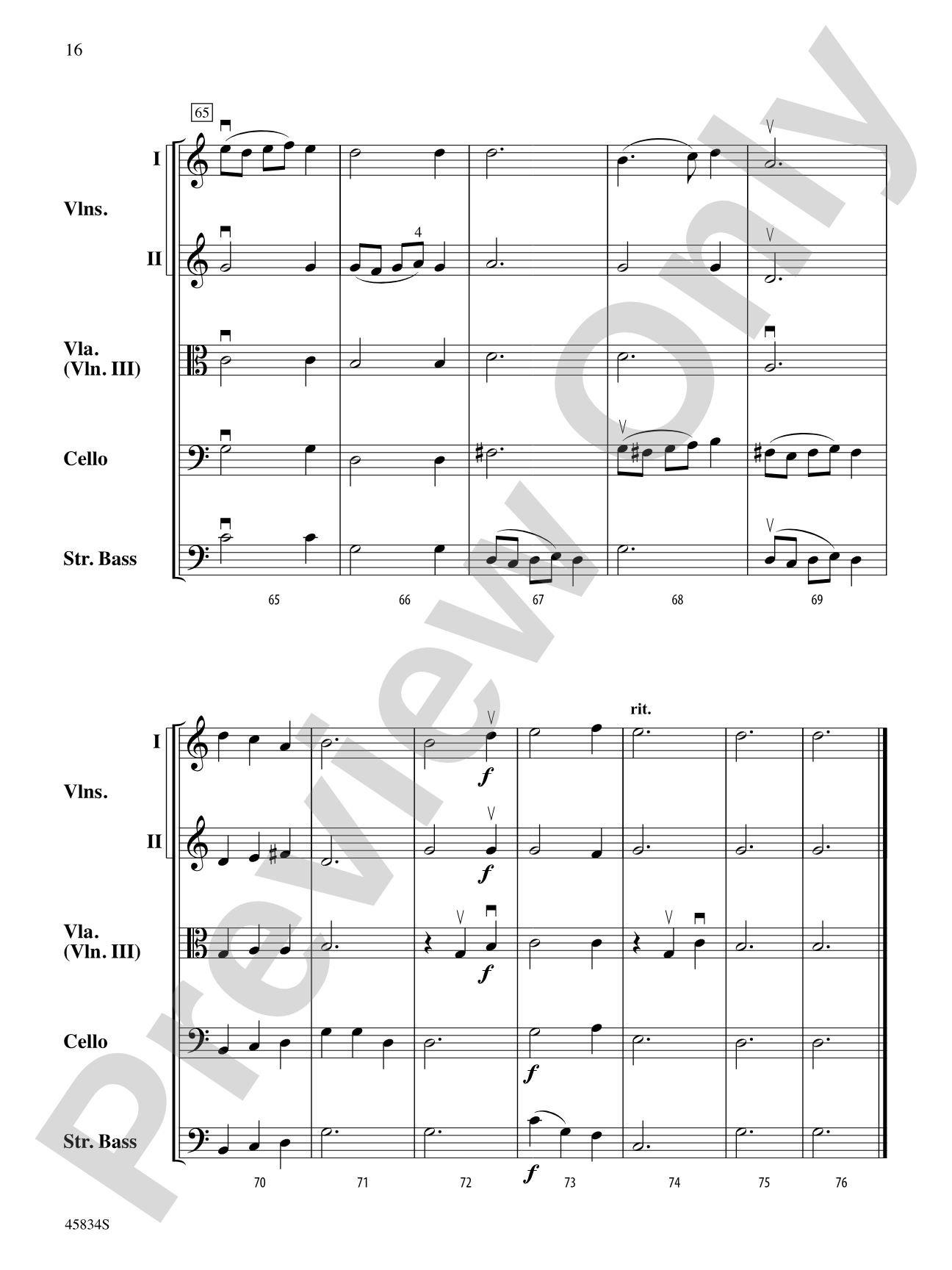 William Byrd Suite: String Orchestra Conductor Score & Parts