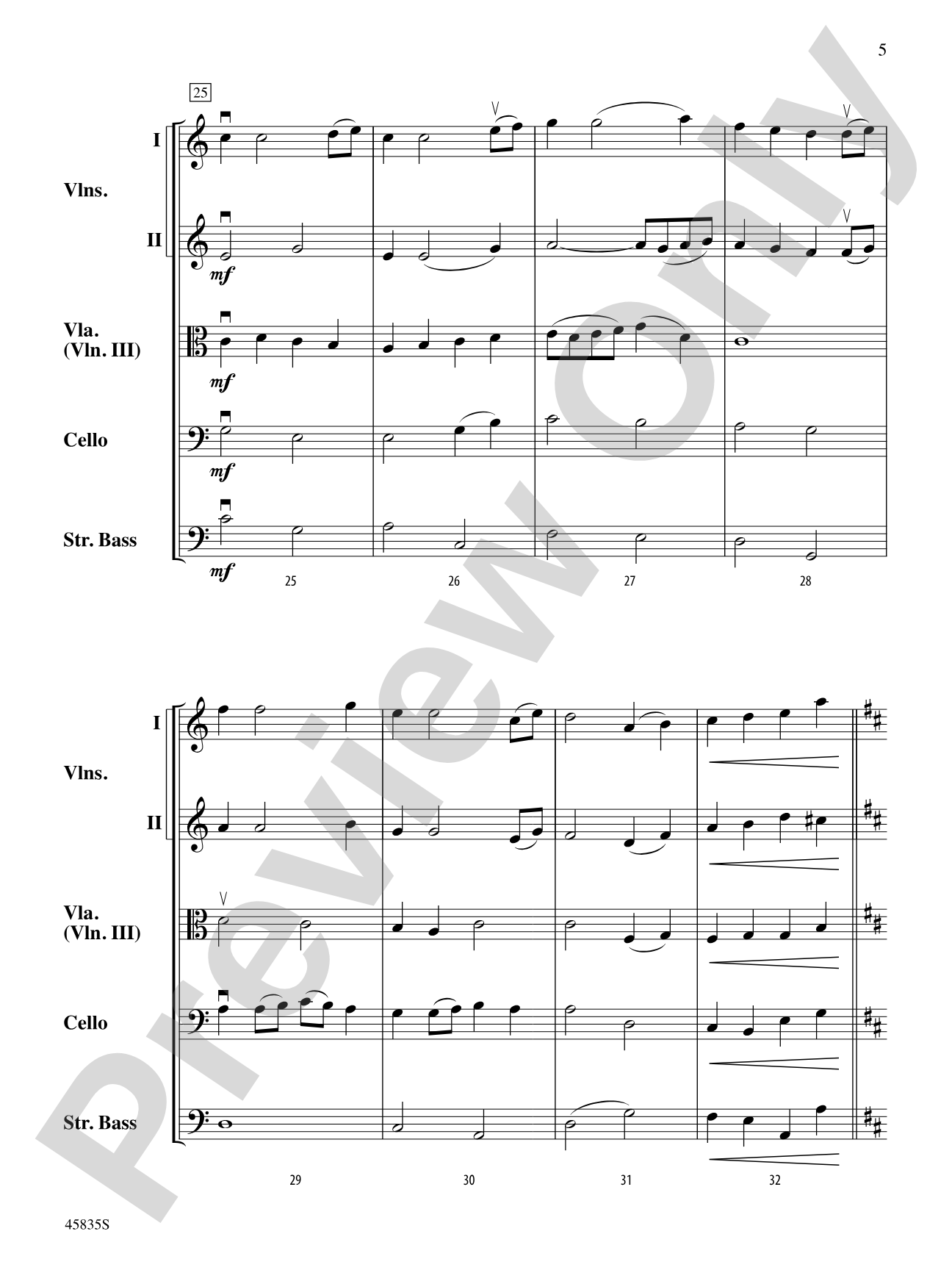 Away in a Manger: String Orchestra Conductor Score & Parts