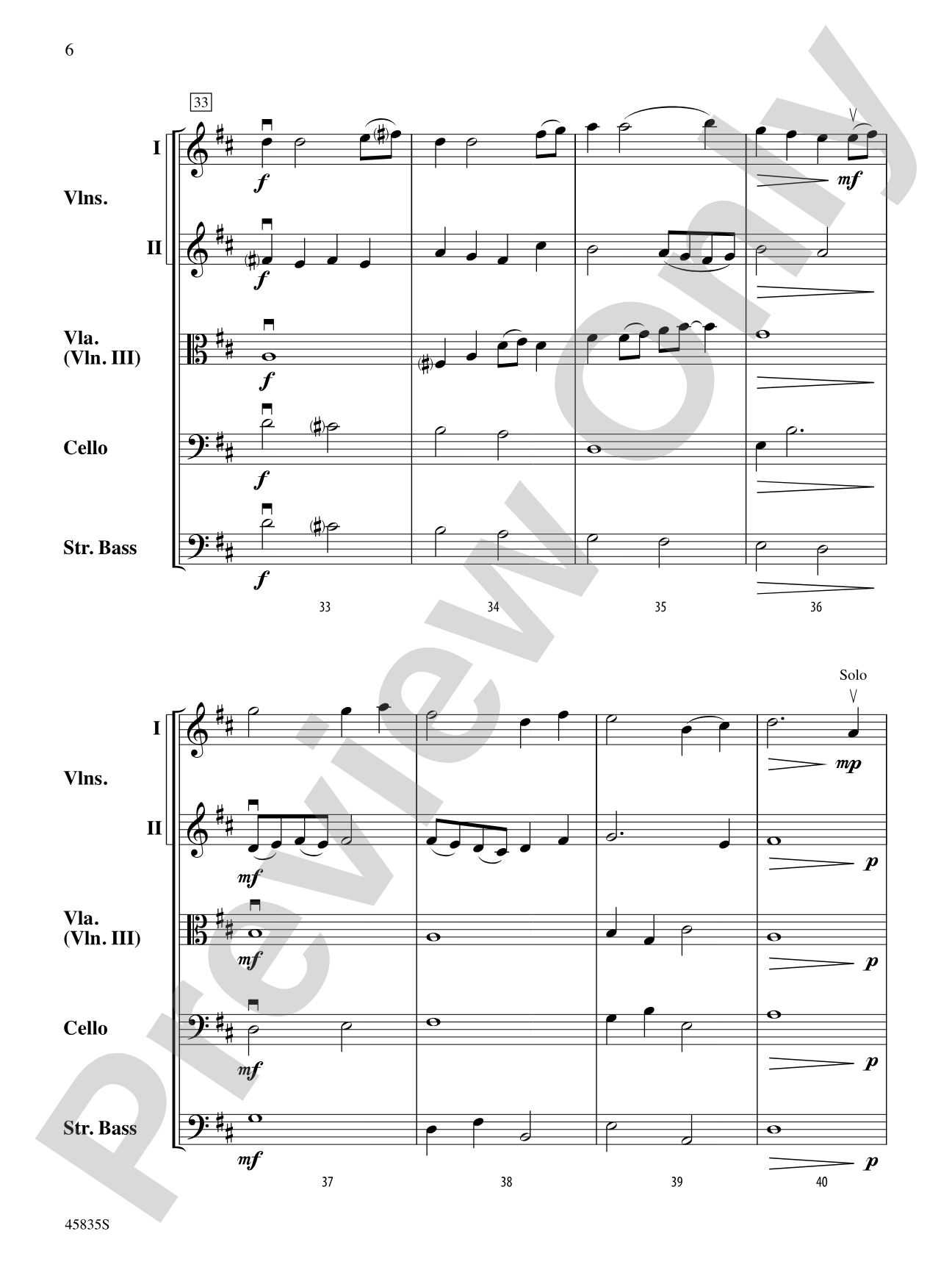 Away in a Manger: String Orchestra Conductor Score & Parts