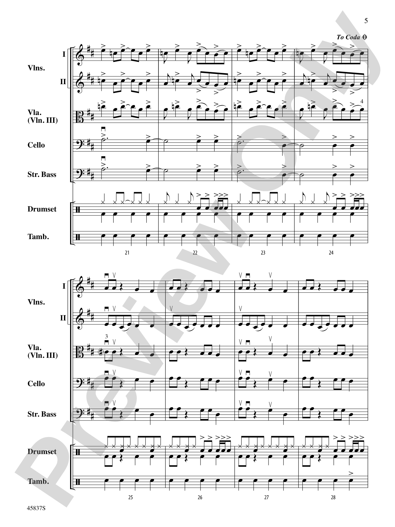 Ghostbusters: String Orchestra Conductor Score & Parts