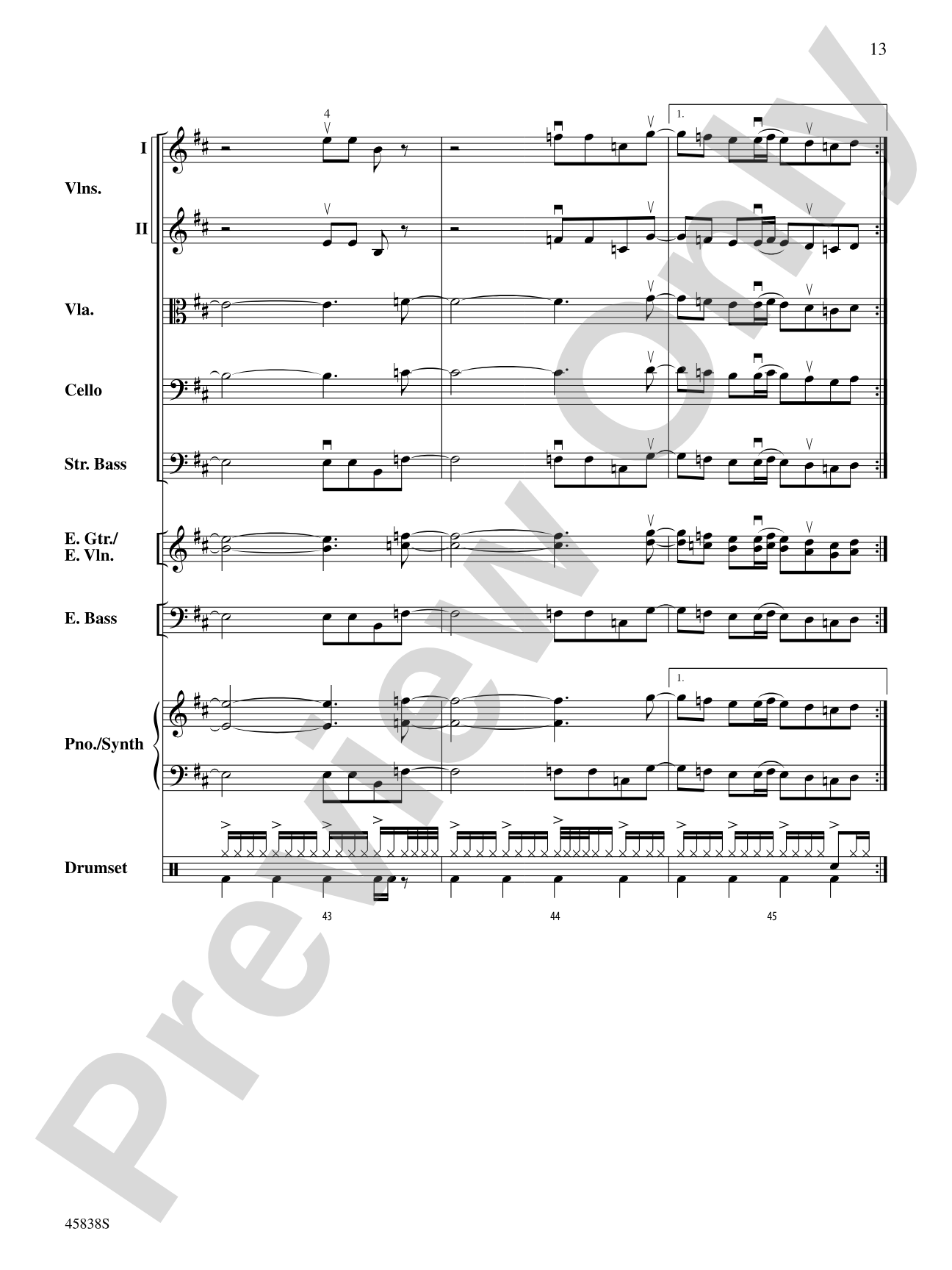 First Snow: String Orchestra Conductor Score & Parts