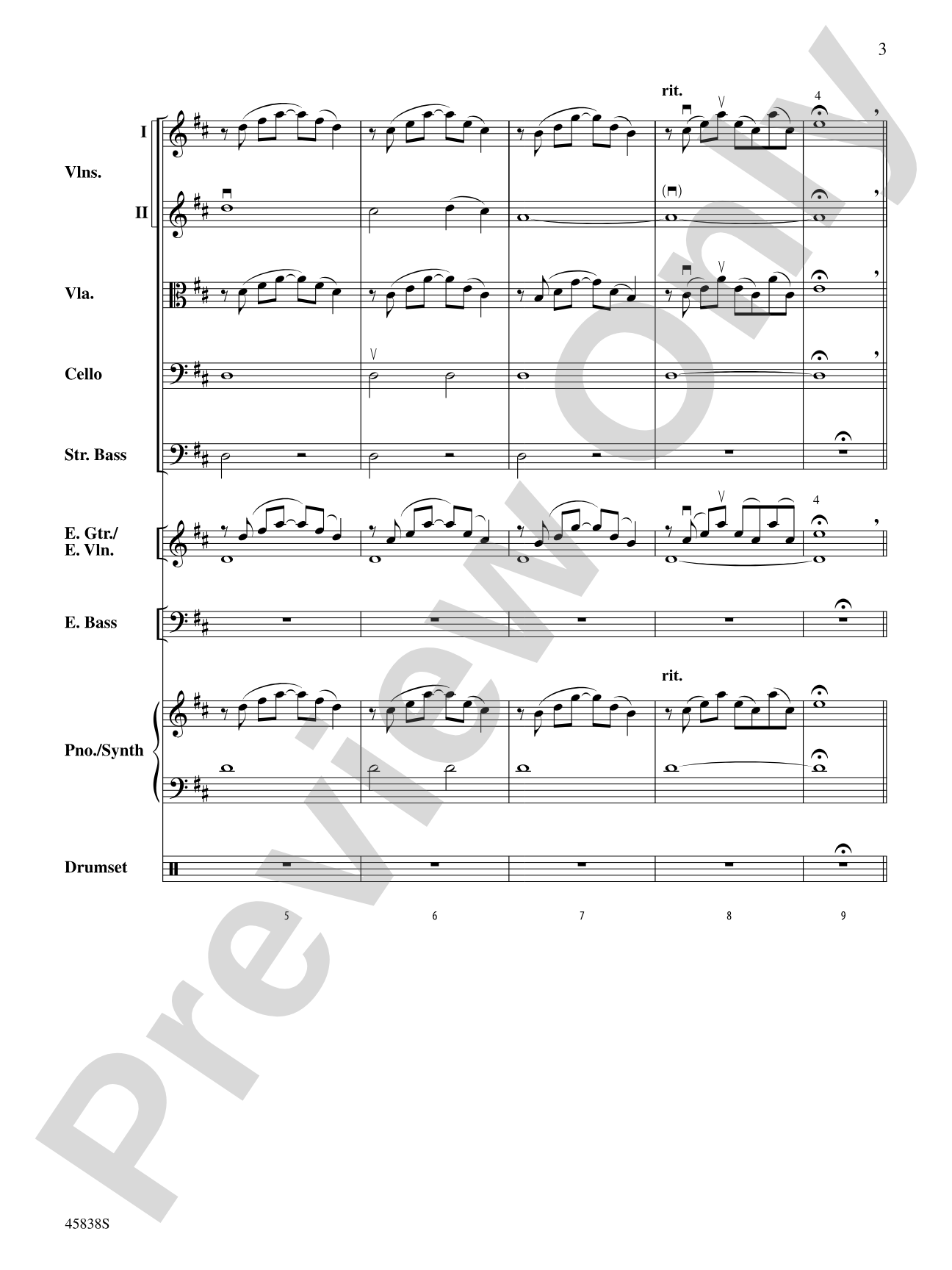 First Snow: String Orchestra Conductor Score & Parts