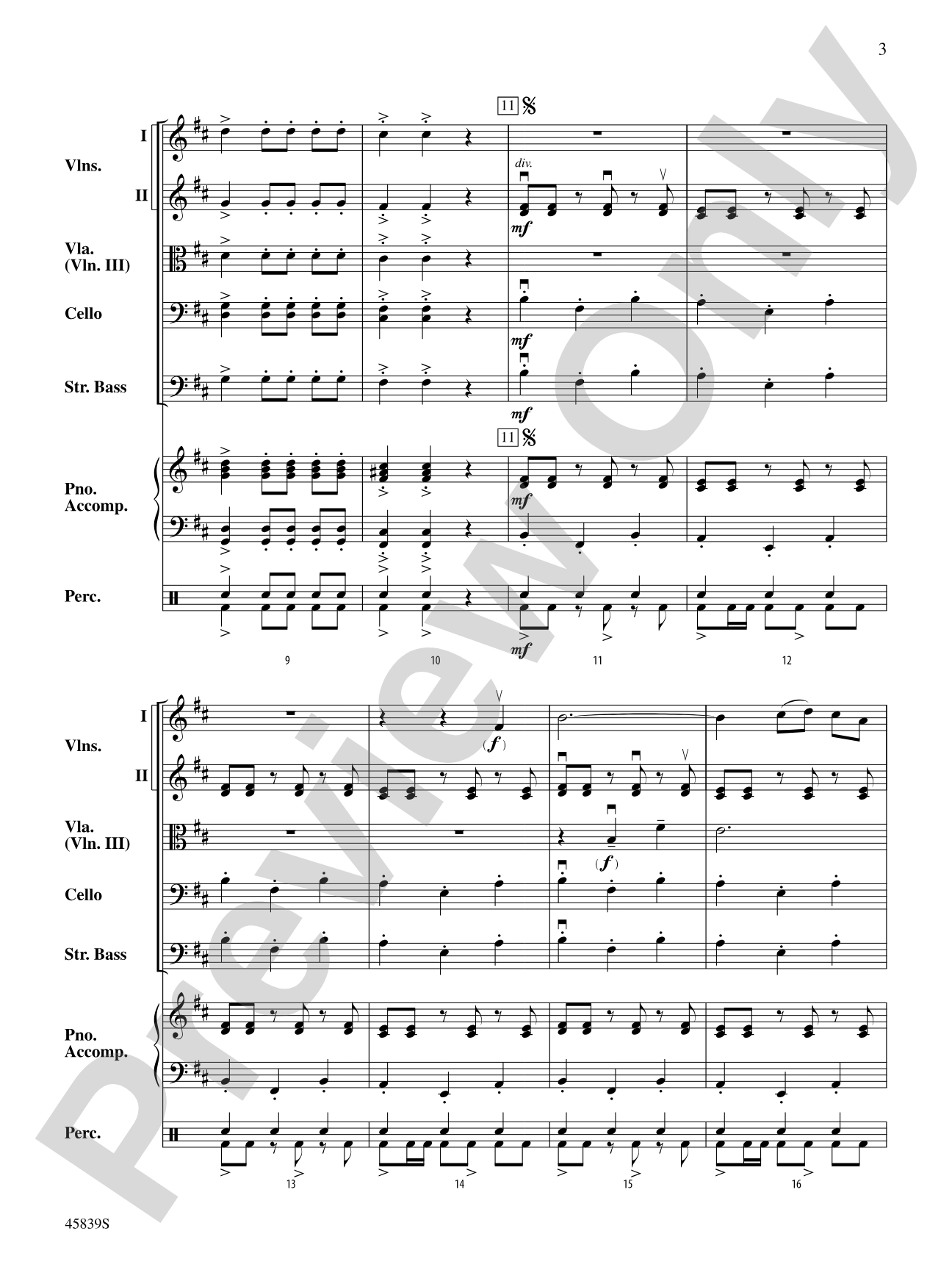 Fandango Festival: Score