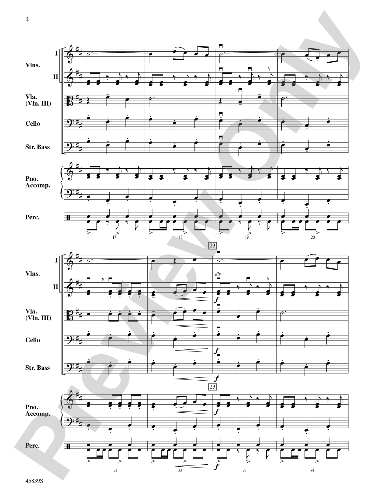 Fandango Festival: Score