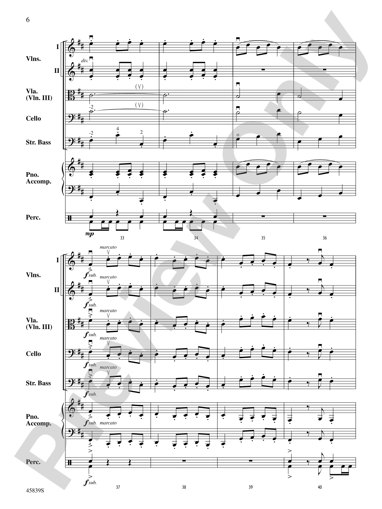Fandango Festival: Score