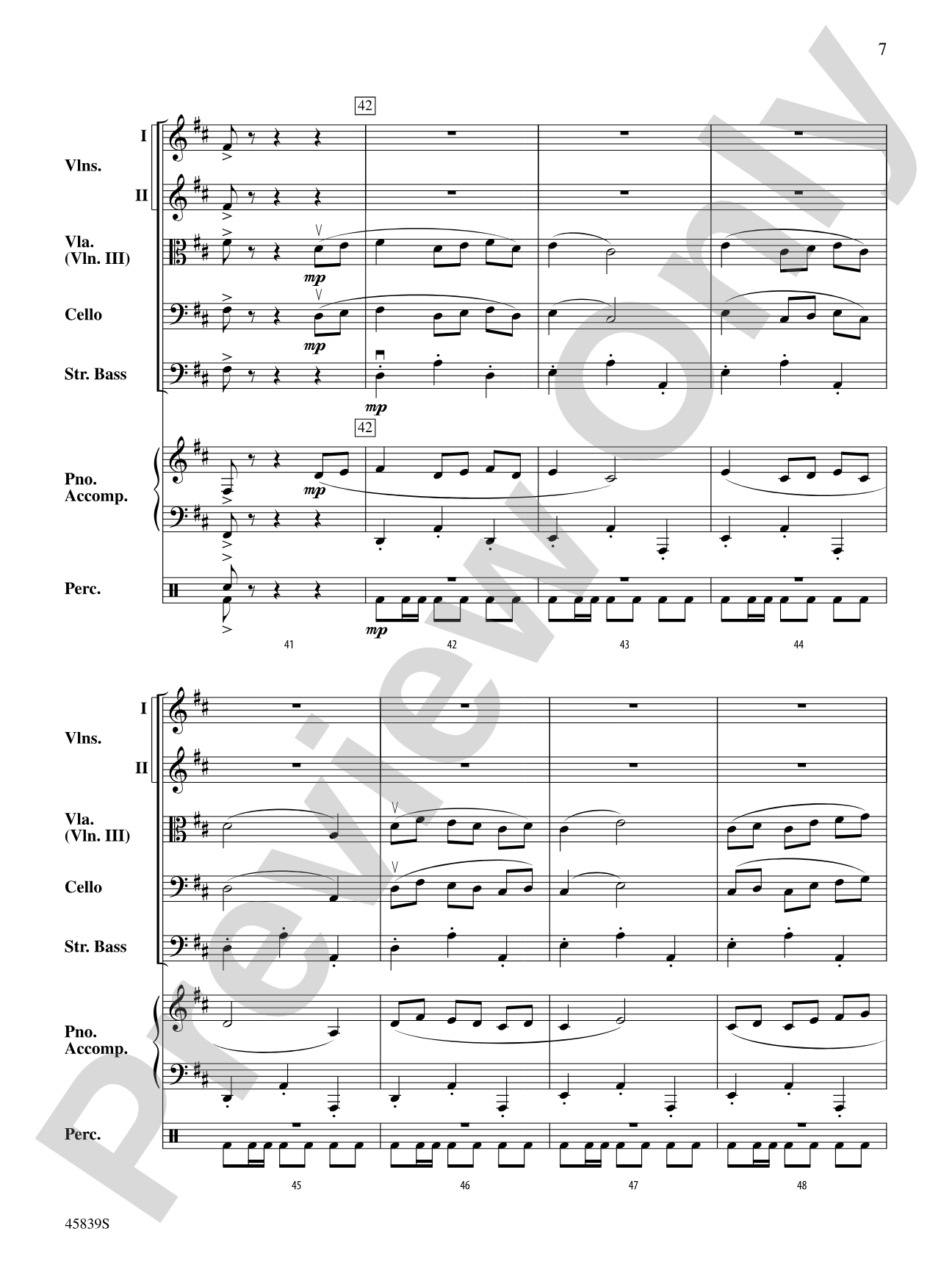 Fandango Festival: Score