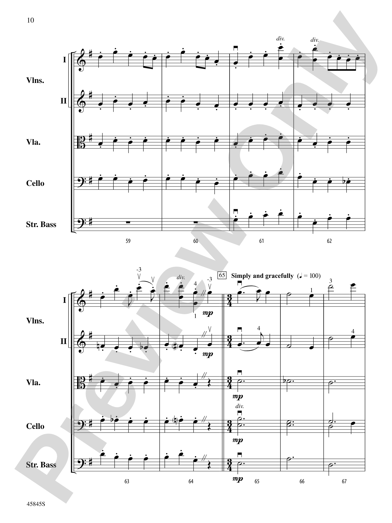 A Percy Grainger Portrait: String Orchestra Conductor Score & Parts