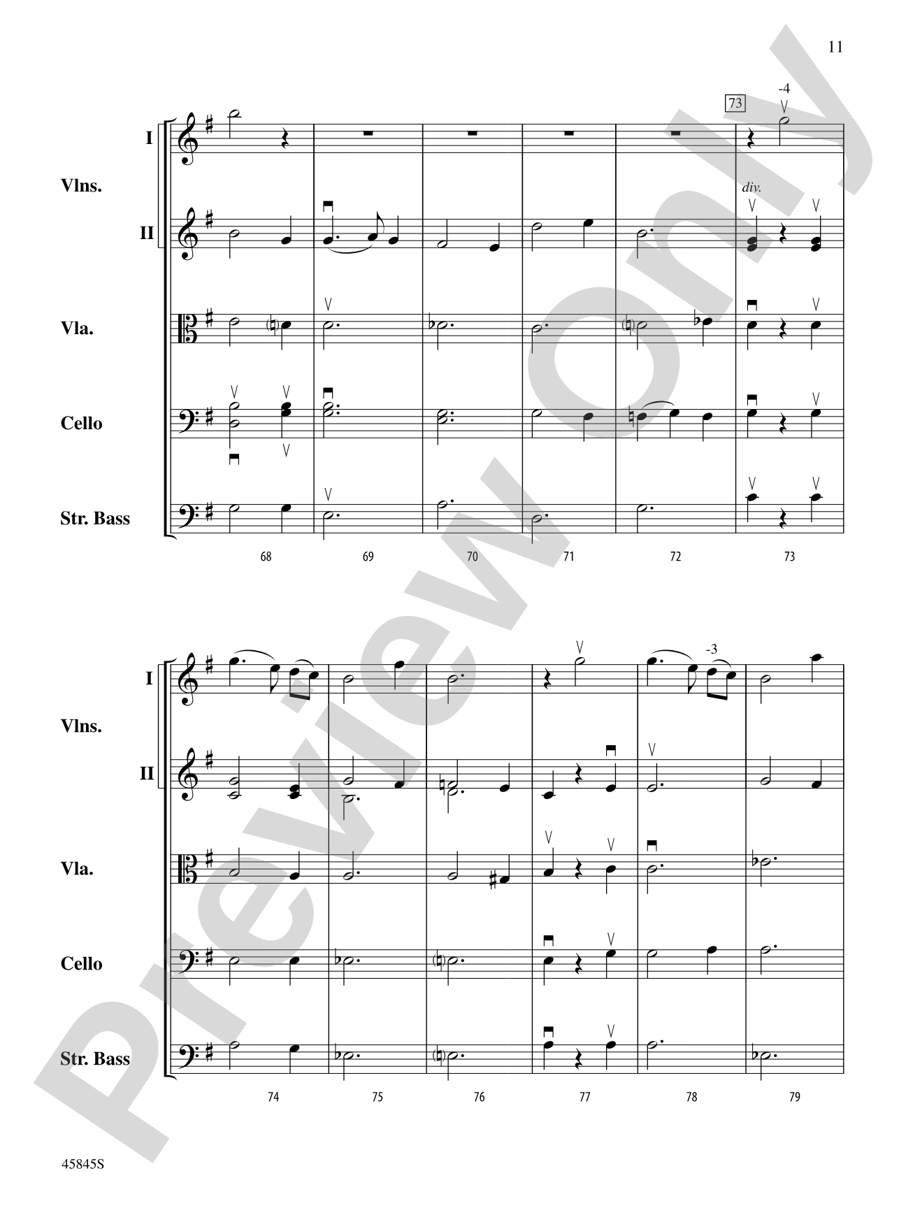 A Percy Grainger Portrait: String Orchestra Conductor Score & Parts