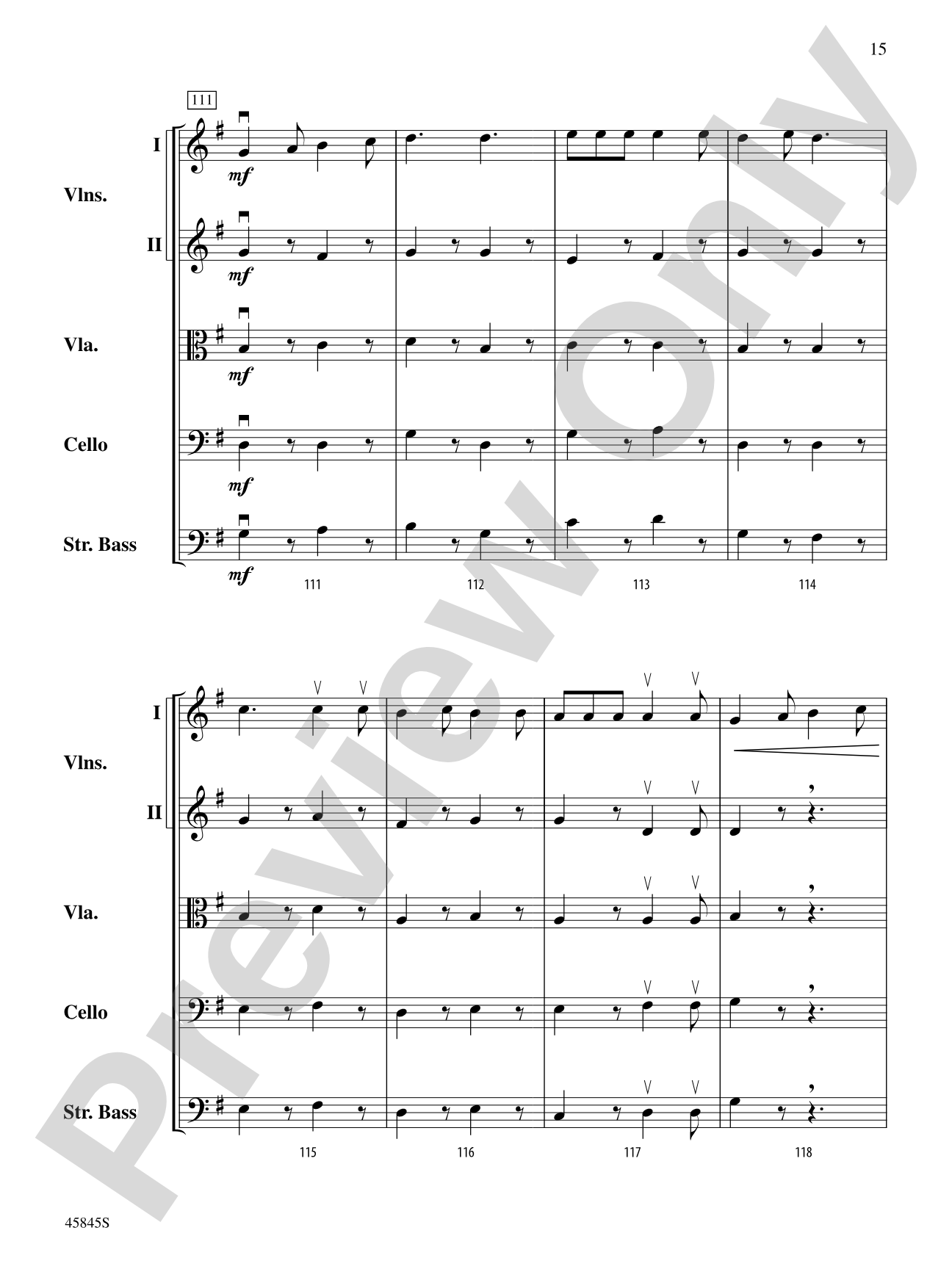 A Percy Grainger Portrait: String Orchestra Conductor Score & Parts