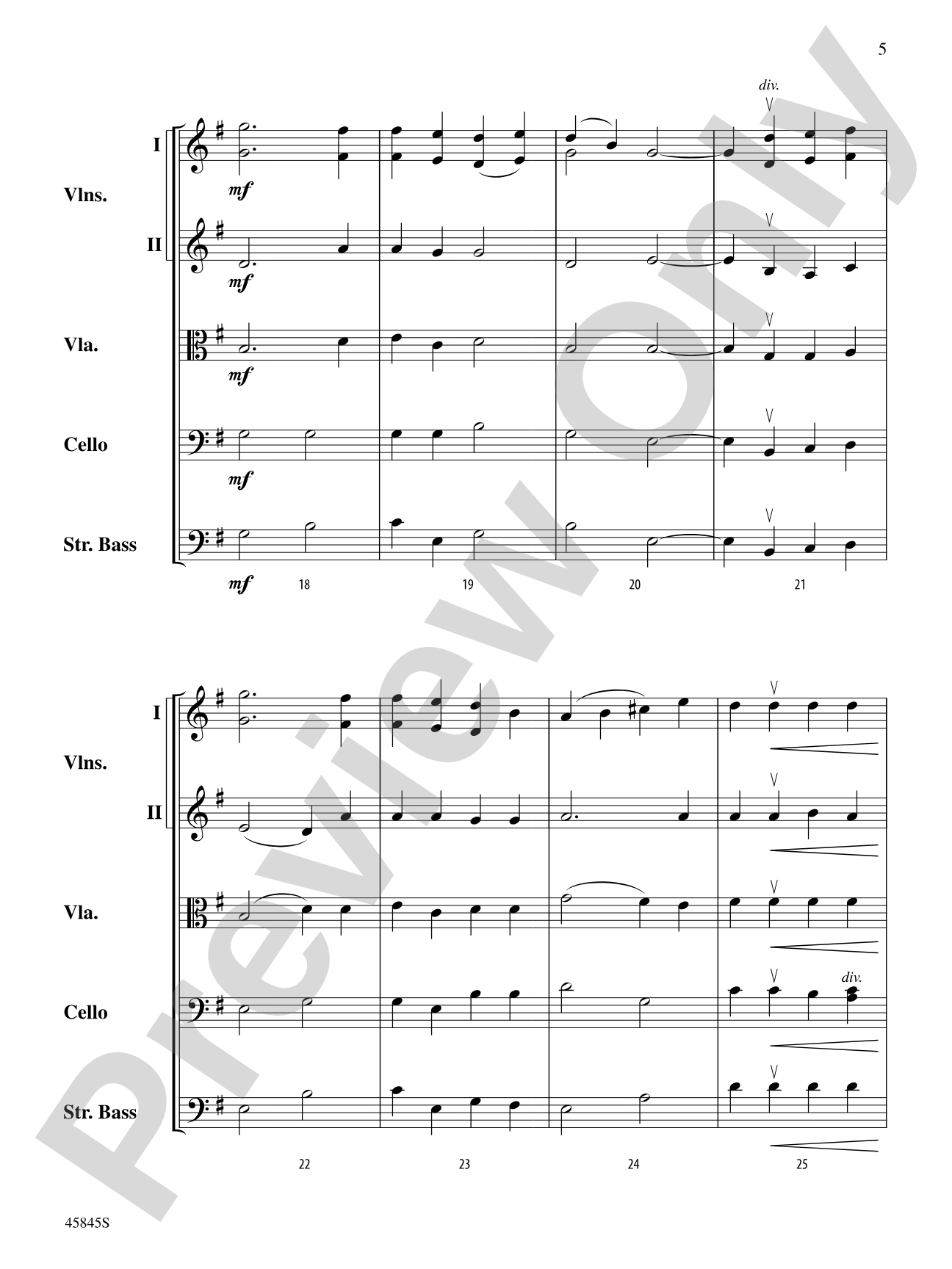A Percy Grainger Portrait: String Orchestra Conductor Score & Parts