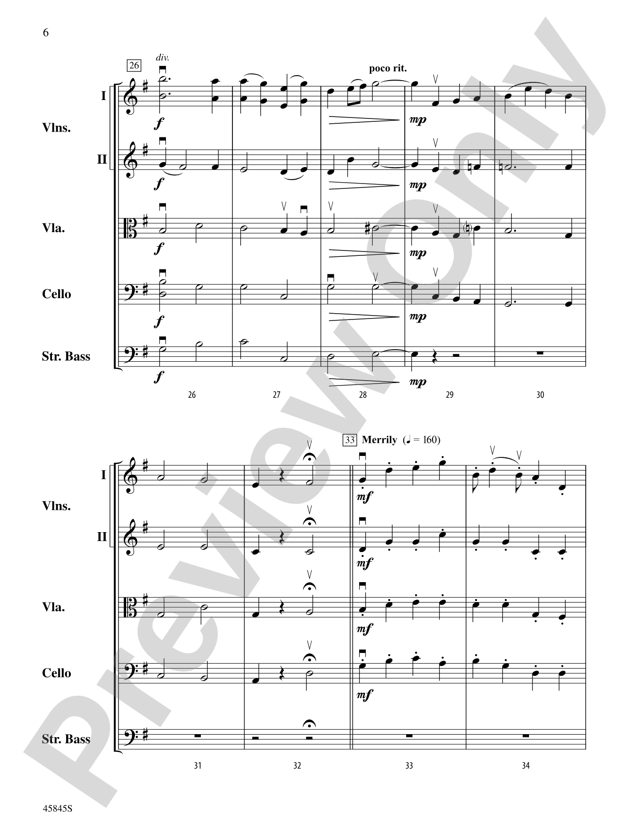 A Percy Grainger Portrait: String Orchestra Conductor Score & Parts