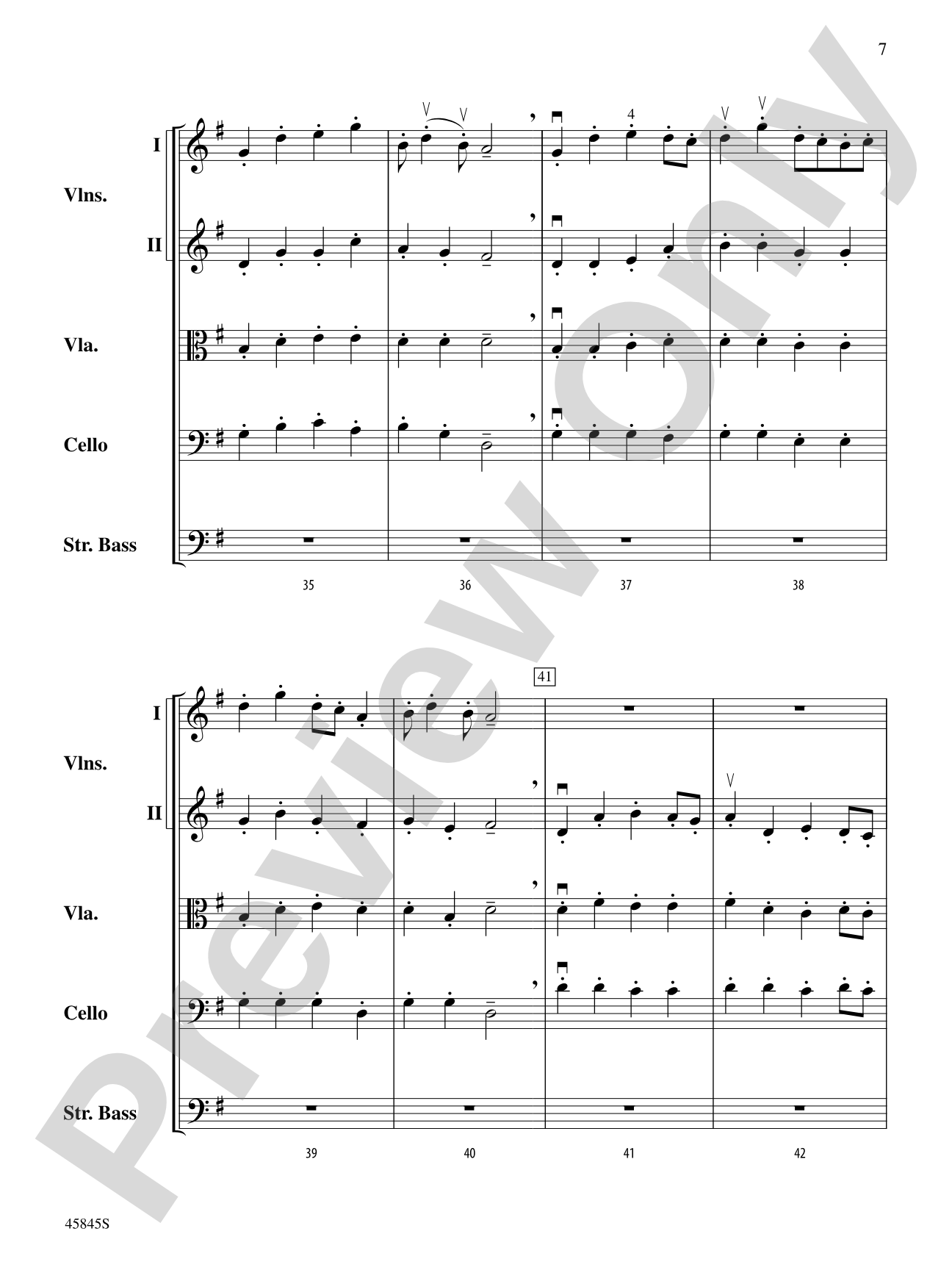 A Percy Grainger Portrait: String Orchestra Conductor Score & Parts