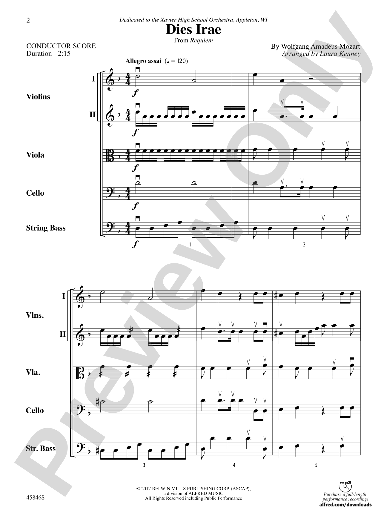 Dies Irae: String Orchestra Conductor Score & Parts