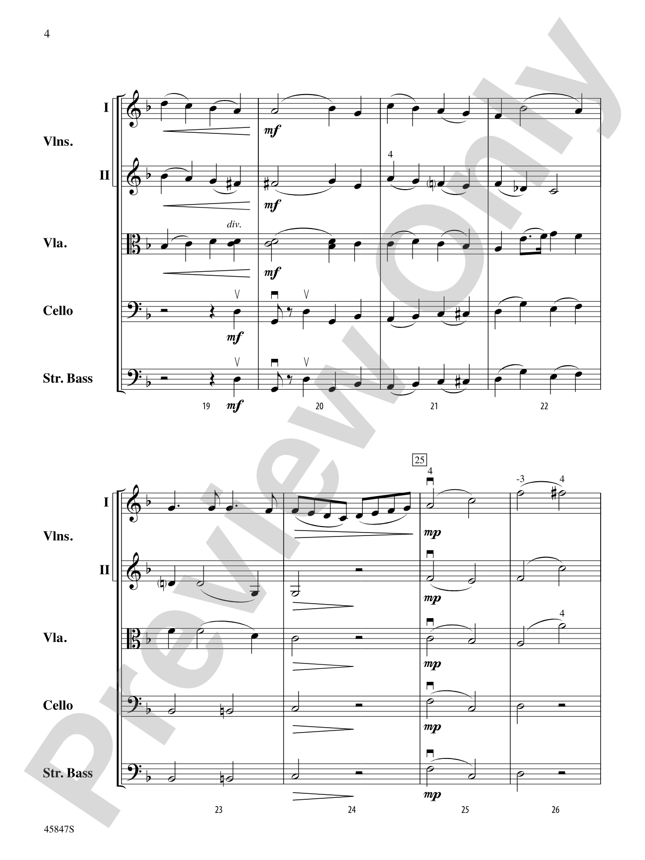 March of the Priests: String Orchestra Conductor Score & Parts