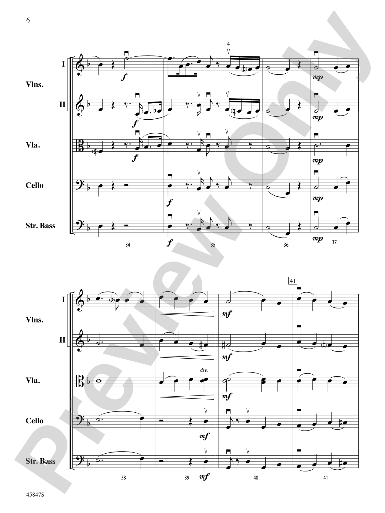 March of the Priests: String Orchestra Conductor Score & Parts