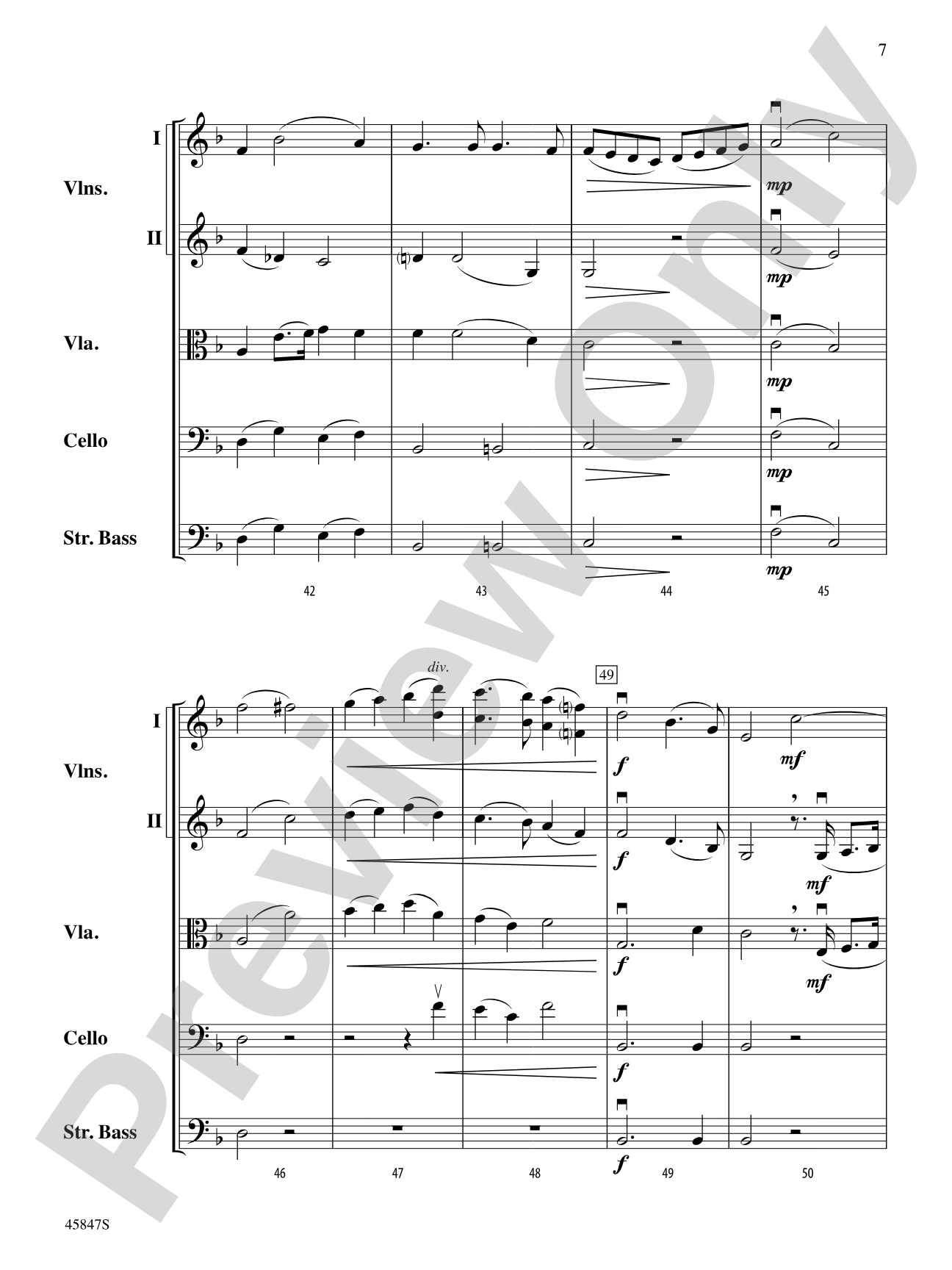 March of the Priests: String Orchestra Conductor Score & Parts