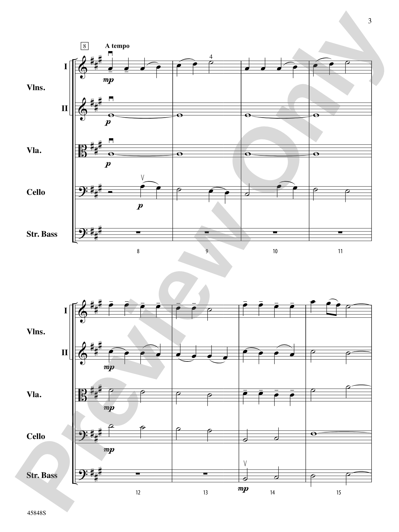 Appalachian Carol: String Orchestra Conductor Score & Parts