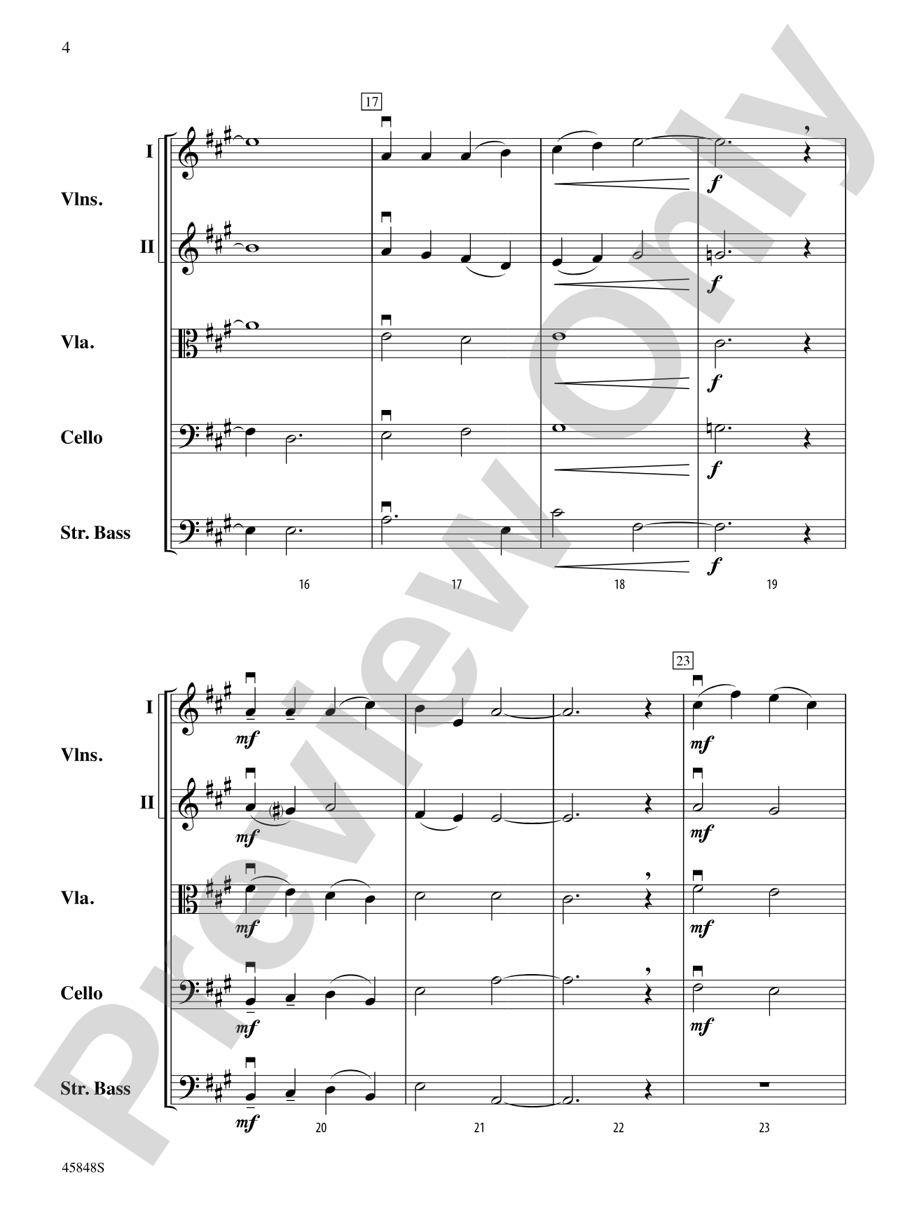Appalachian Carol: String Orchestra Conductor Score & Parts