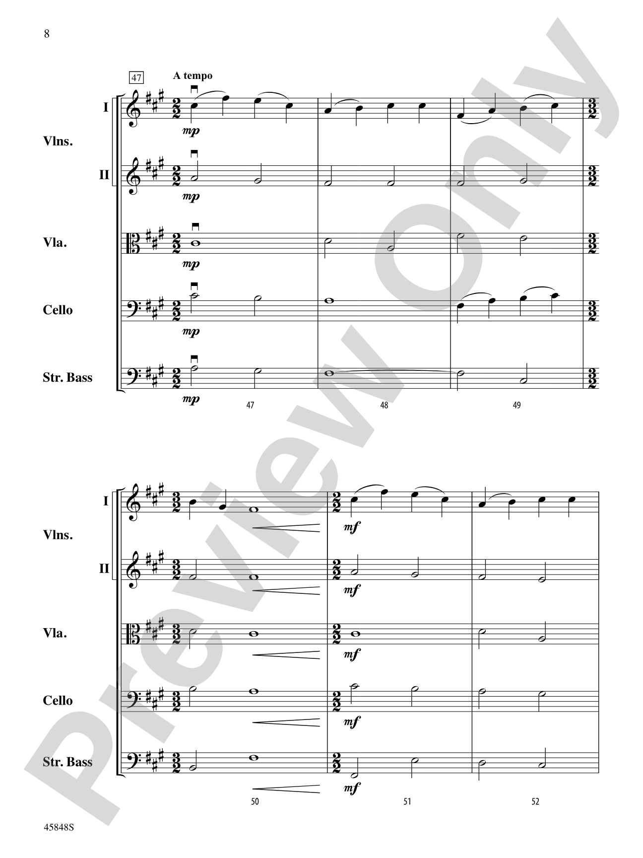 Appalachian Carol: String Orchestra Conductor Score & Parts