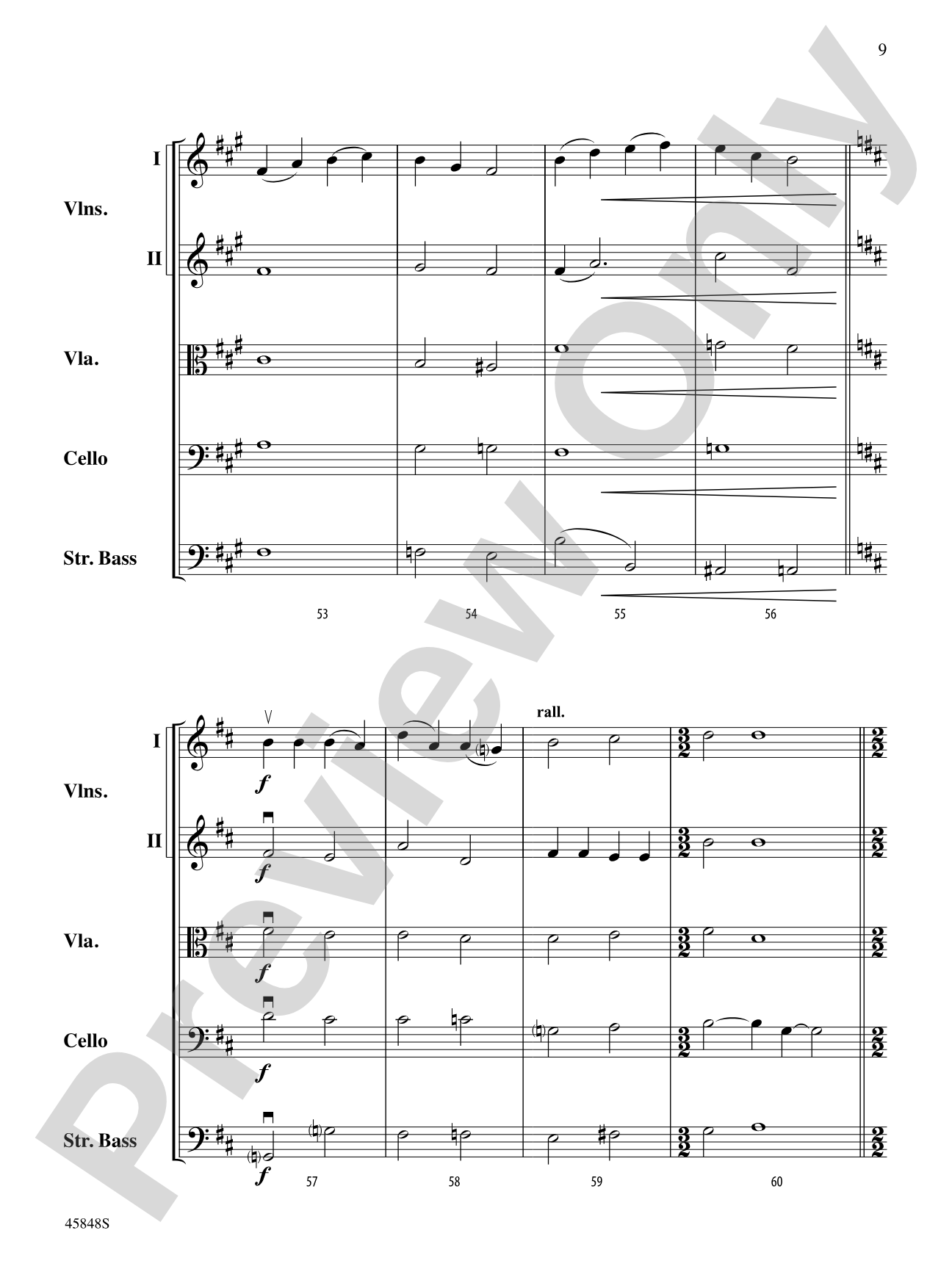 Appalachian Carol: String Orchestra Conductor Score & Parts
