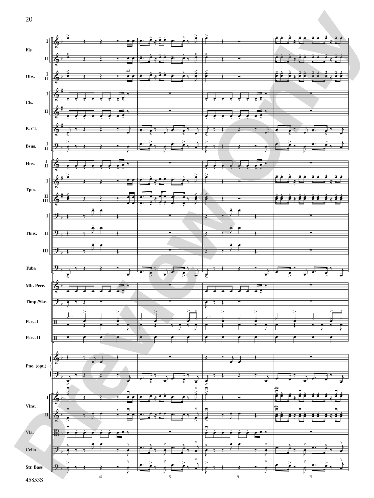 The Best of Bruno Mars: Full Orchestra Conductor Score & Parts