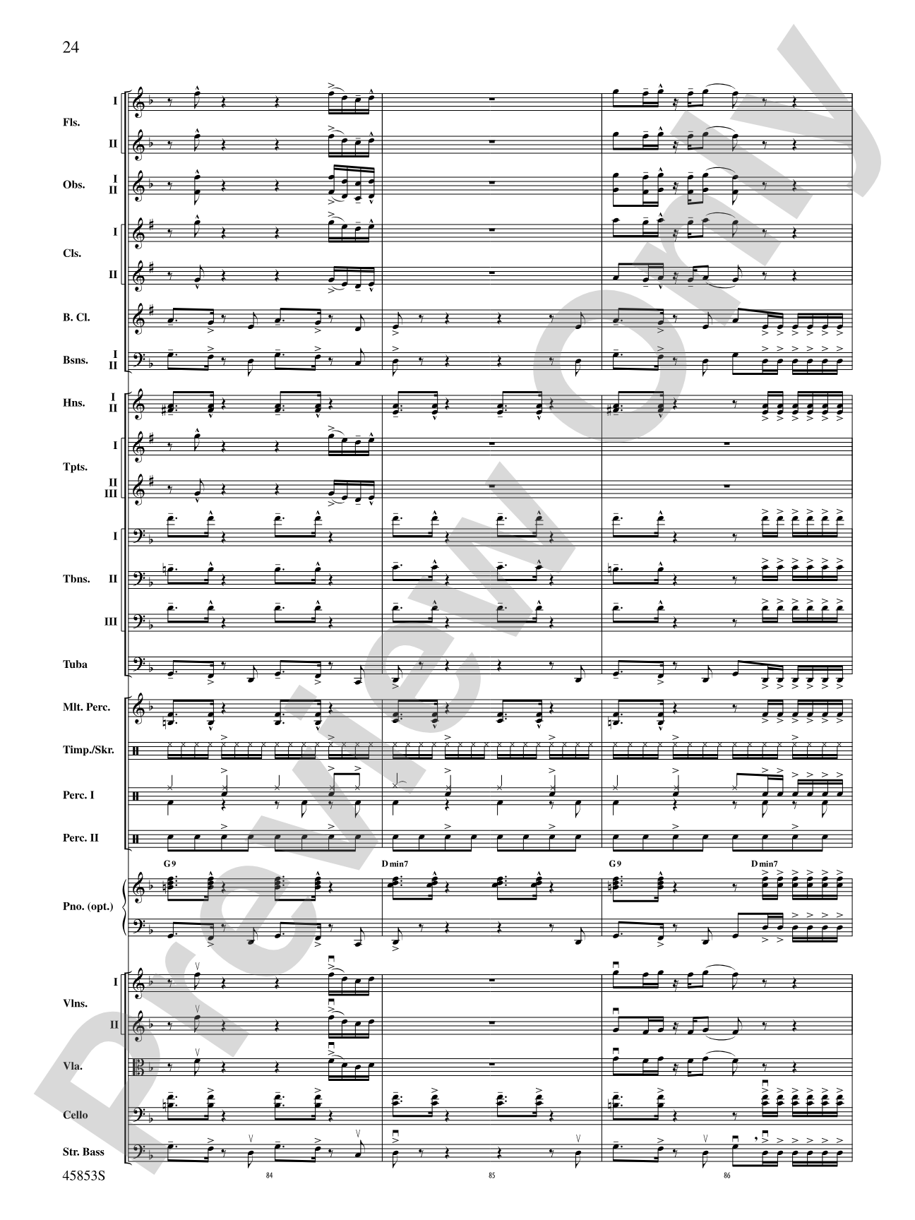 The Best of Bruno Mars: Full Orchestra Conductor Score & Parts